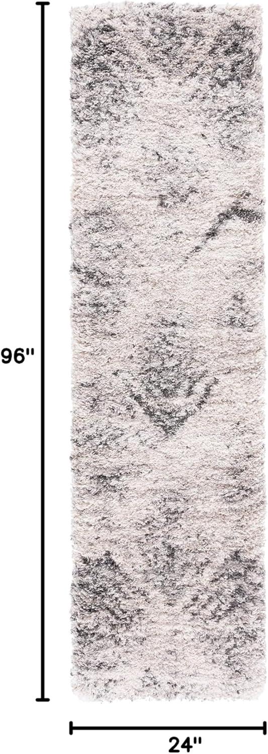 image:imageSAFAVIEH Iceland Shag Collection Accent Rug 4 x 6 Cream amp Grey Modern Design NonShedding amp Easy Care 25inch Thick Ideal for High Traffic Areas in Entryway Living Room Bedroom ISG514ACreamGrey