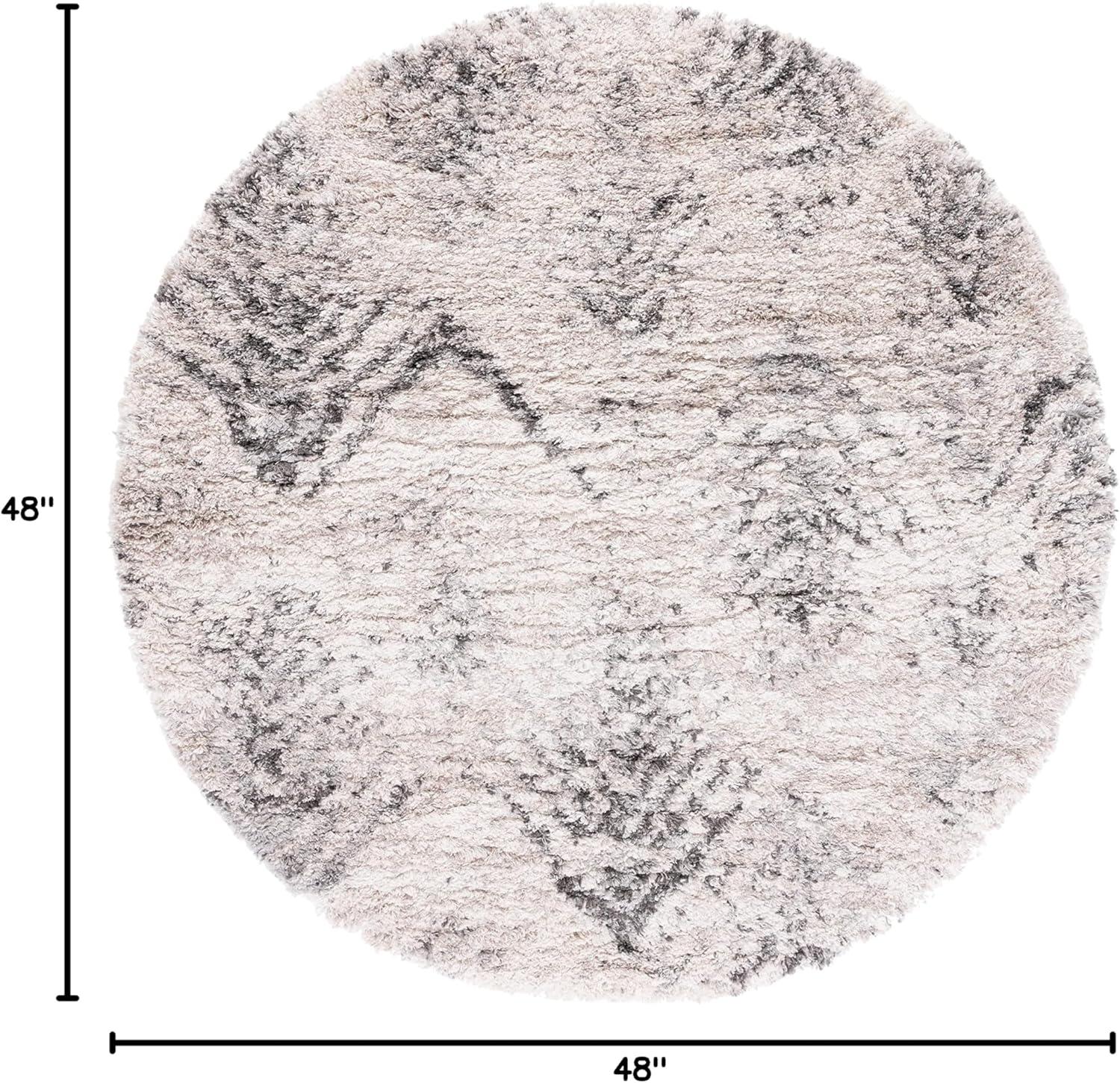 image:imageSAFAVIEH Iceland Shag Collection Accent Rug 4 x 6 Cream amp Grey Modern Design NonShedding amp Easy Care 25inch Thick Ideal for High Traffic Areas in Entryway Living Room Bedroom ISG514ACreamGrey