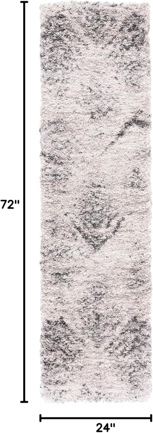 image:imageSAFAVIEH Iceland Shag Collection Accent Rug 4 x 6 Cream amp Grey Modern Design NonShedding amp Easy Care 25inch Thick Ideal for High Traffic Areas in Entryway Living Room Bedroom ISG514ACreamGrey