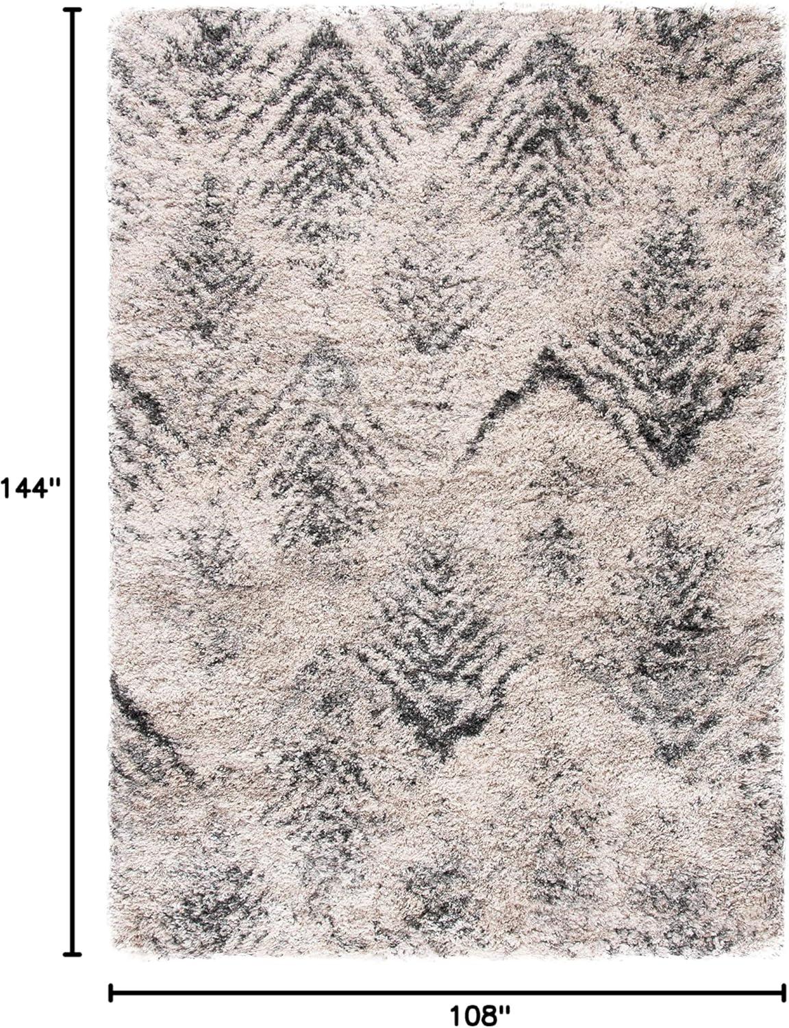 image:imageSAFAVIEH Iceland Shag Collection Accent Rug 4 x 6 Cream amp Grey Modern Design NonShedding amp Easy Care 25inch Thick Ideal for High Traffic Areas in Entryway Living Room Bedroom ISG514ACreamGrey