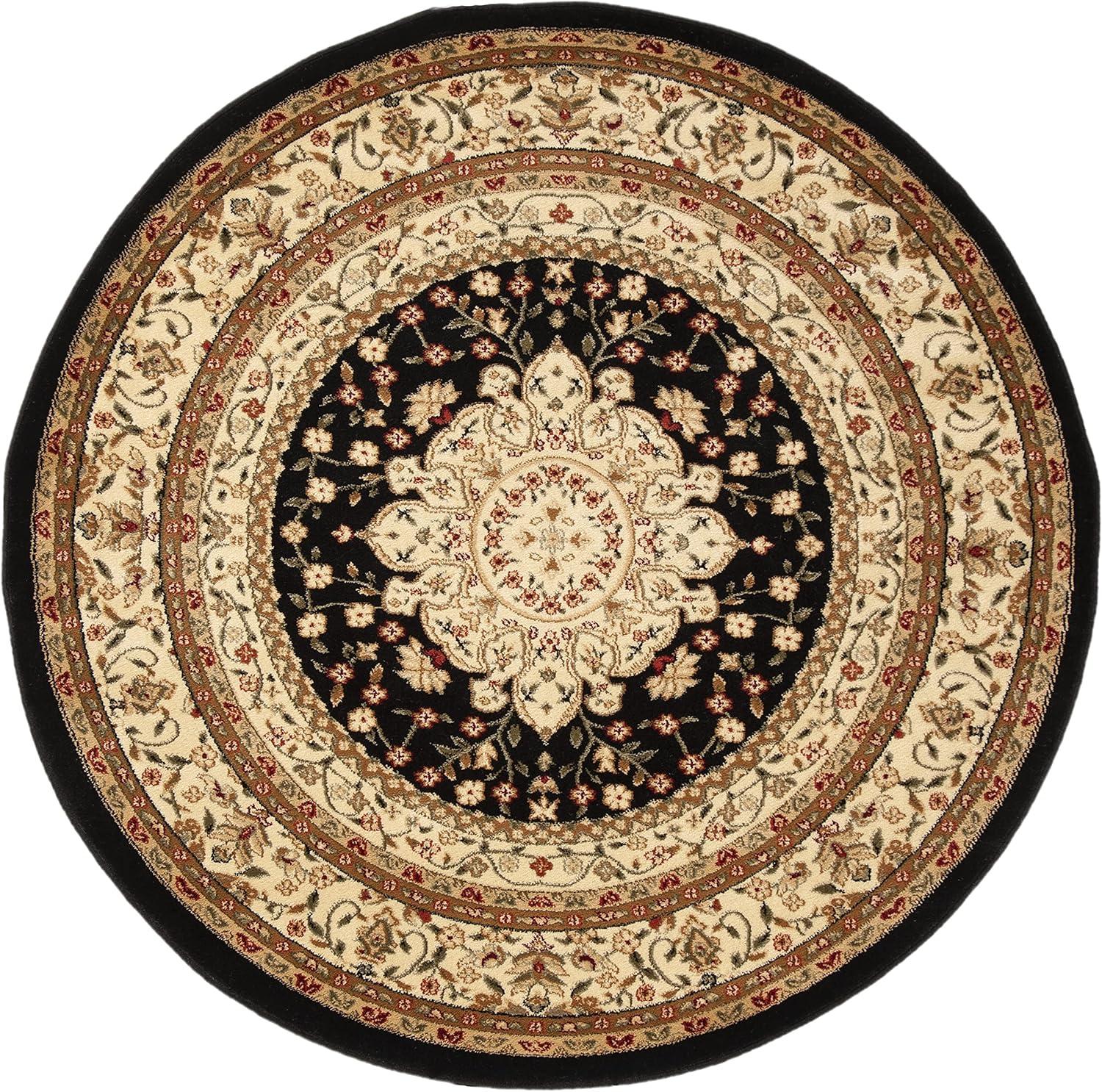 image:imageSAFAVIEH Lyndhurst Collection Area Rug 53 x 76 Black amp Ivory Traditional Oriental Design NonShedding amp Easy Care Ideal for High Traffic Areas in Living Room Bedroom LNH213ABlackIvory
