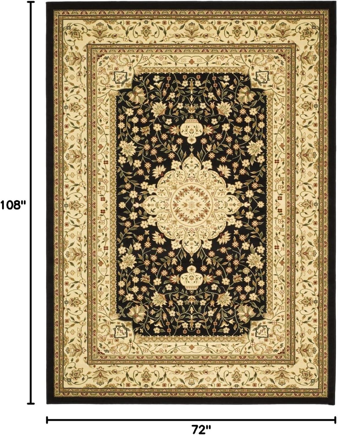 image:imageSAFAVIEH Lyndhurst Collection Area Rug 53 x 76 Black amp Ivory Traditional Oriental Design NonShedding amp Easy Care Ideal for High Traffic Areas in Living Room Bedroom LNH213ABlackIvory