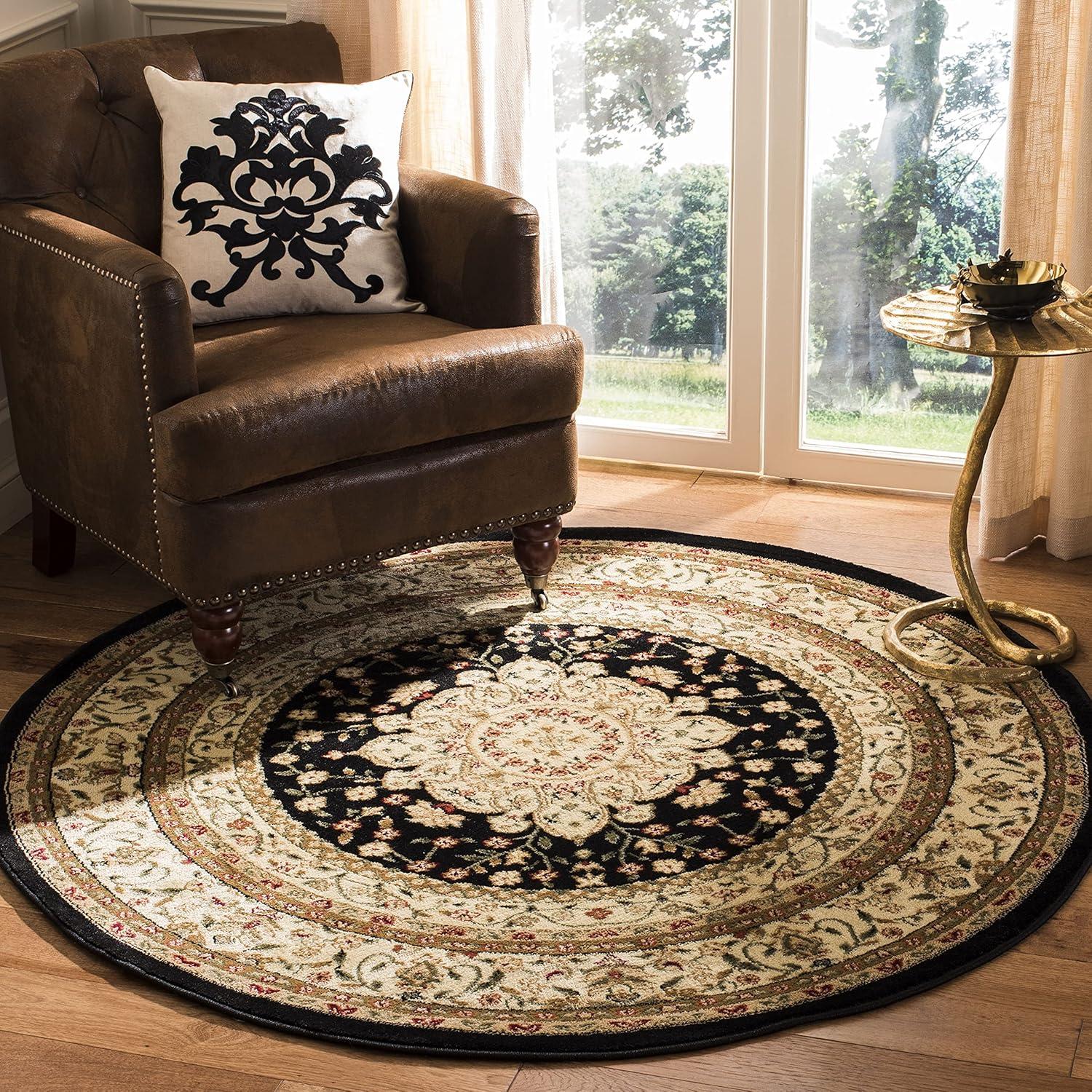 image:imageSAFAVIEH Lyndhurst Collection Area Rug 53 x 76 Black amp Ivory Traditional Oriental Design NonShedding amp Easy Care Ideal for High Traffic Areas in Living Room Bedroom LNH213ABlackIvory