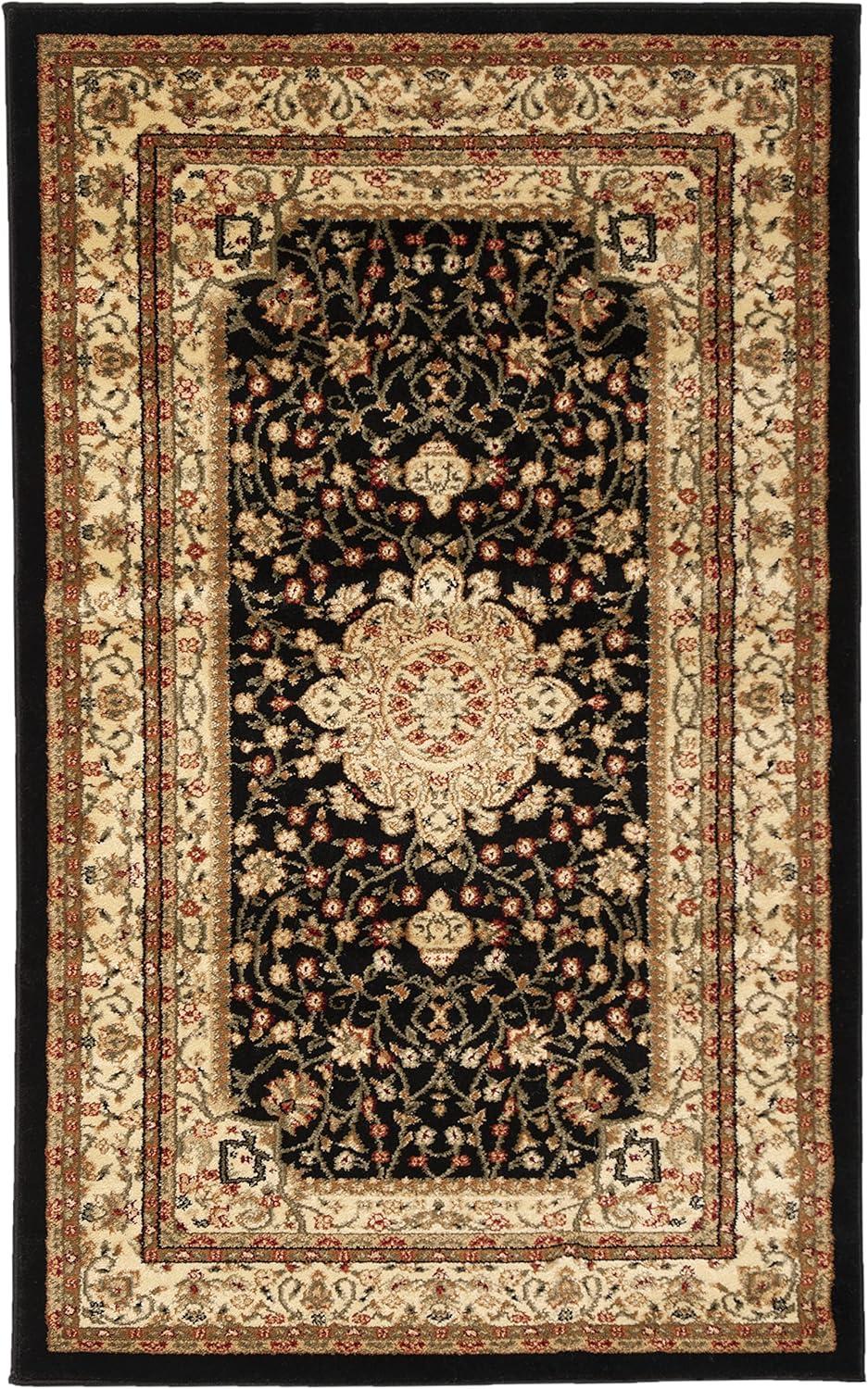 image:imageSAFAVIEH Lyndhurst Collection Area Rug 53 x 76 Black amp Ivory Traditional Oriental Design NonShedding amp Easy Care Ideal for High Traffic Areas in Living Room Bedroom LNH213ABlackIvory