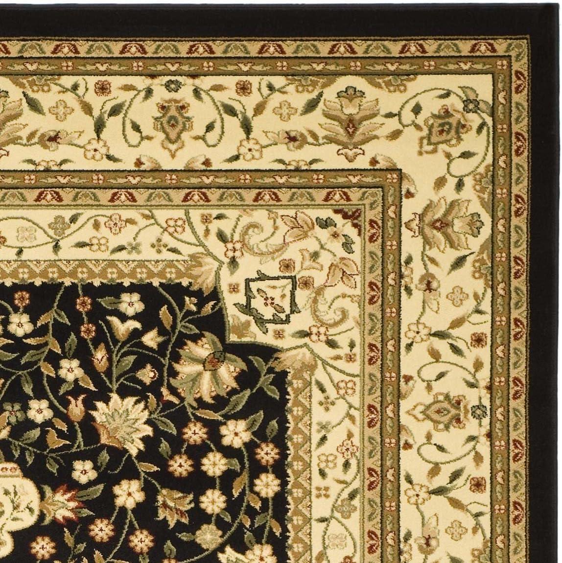 image:imageSAFAVIEH Lyndhurst Collection Area Rug 53 x 76 Black amp Ivory Traditional Oriental Design NonShedding amp Easy Care Ideal for High Traffic Areas in Living Room Bedroom LNH213ABlackIvory