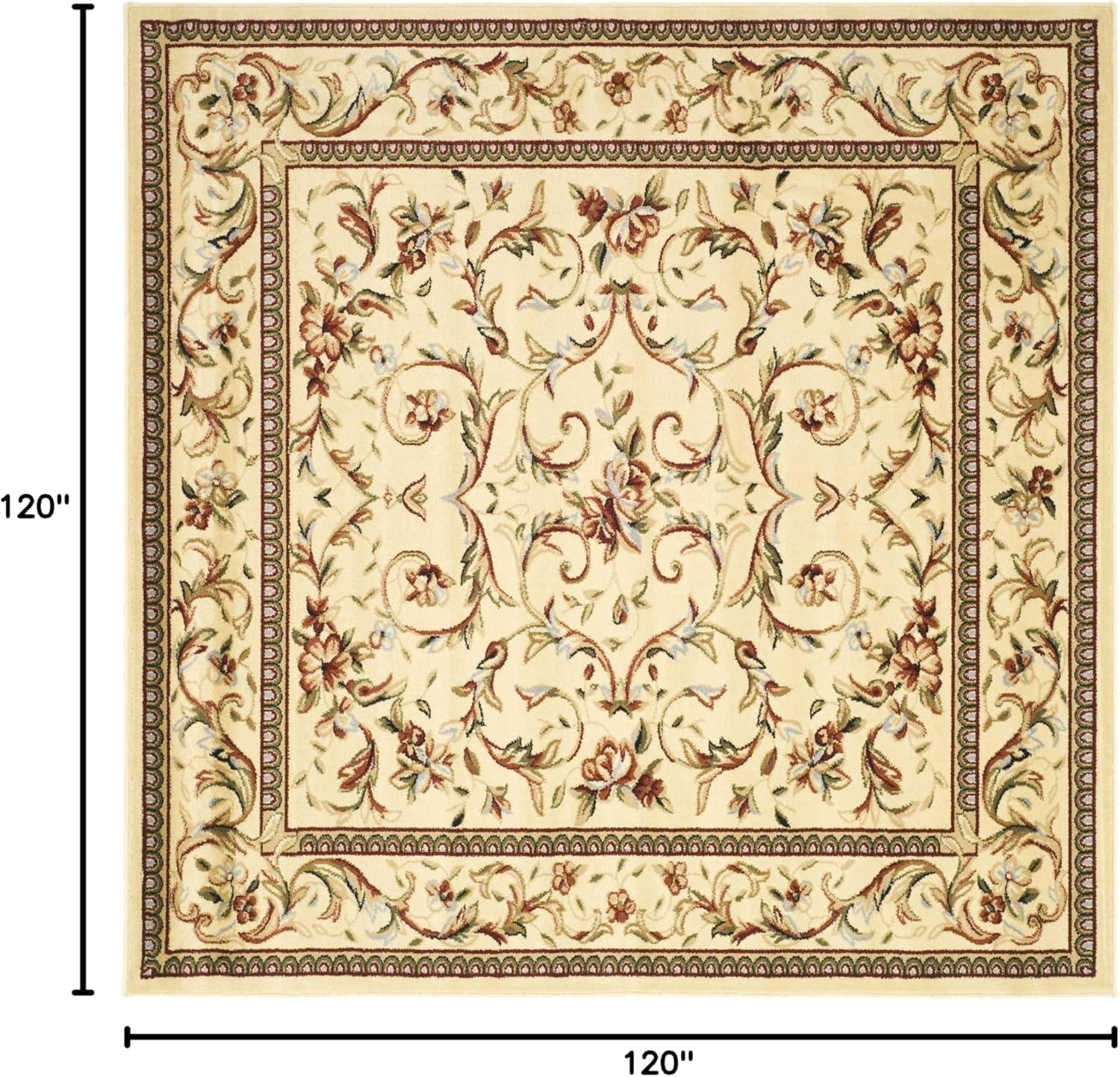 image:imageSAFAVIEH Lyndhurst Collection Area Rug 53 x 76 Ivory amp Ivory Traditional Oriental Scroll Design NonShedding amp Easy Care Ideal for High Traffic Areas in Living Room Bedroom LNH322AIvory