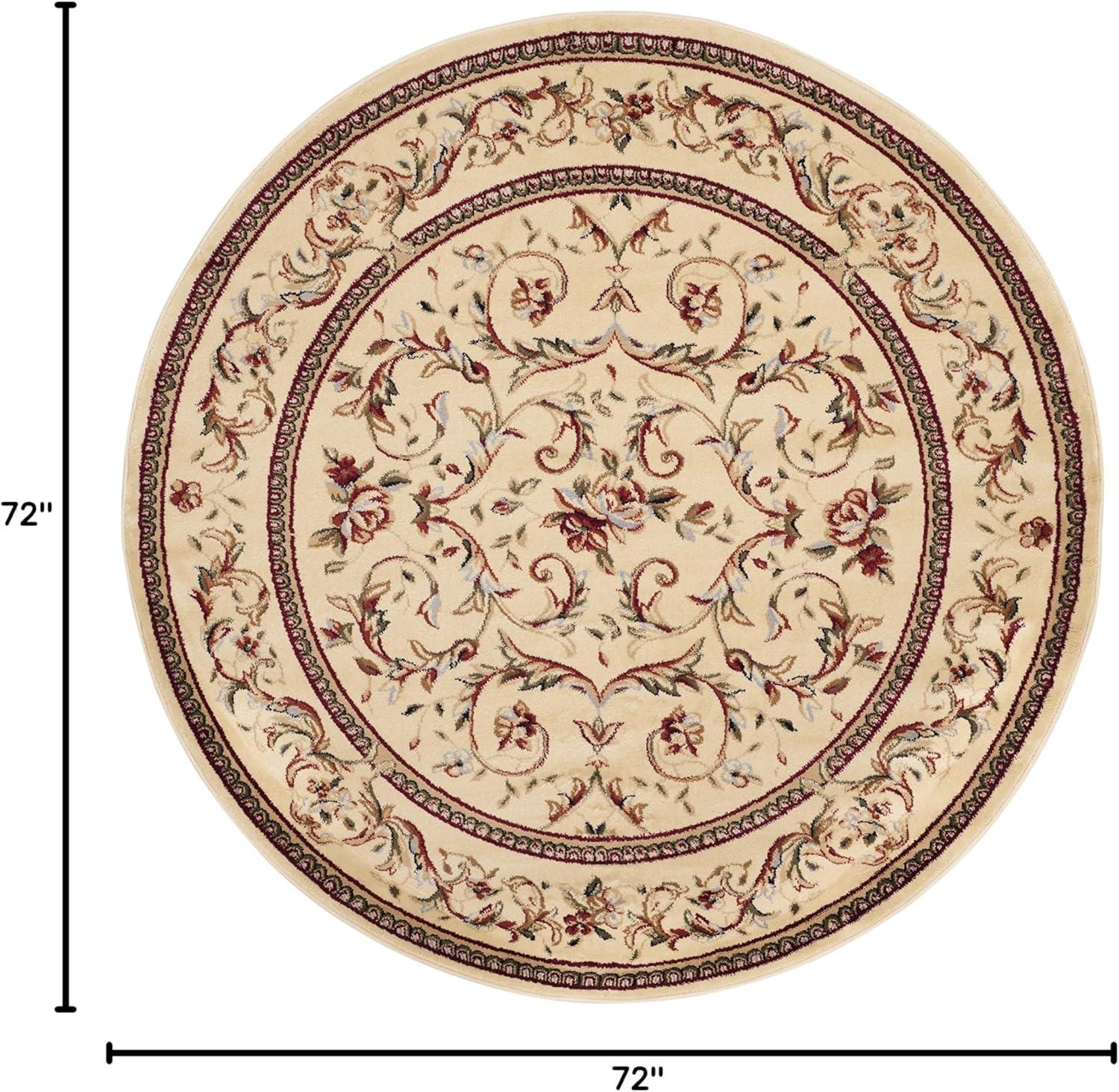 image:imageSAFAVIEH Lyndhurst Collection Area Rug 53 x 76 Ivory amp Ivory Traditional Oriental Scroll Design NonShedding amp Easy Care Ideal for High Traffic Areas in Living Room Bedroom LNH322AIvory
