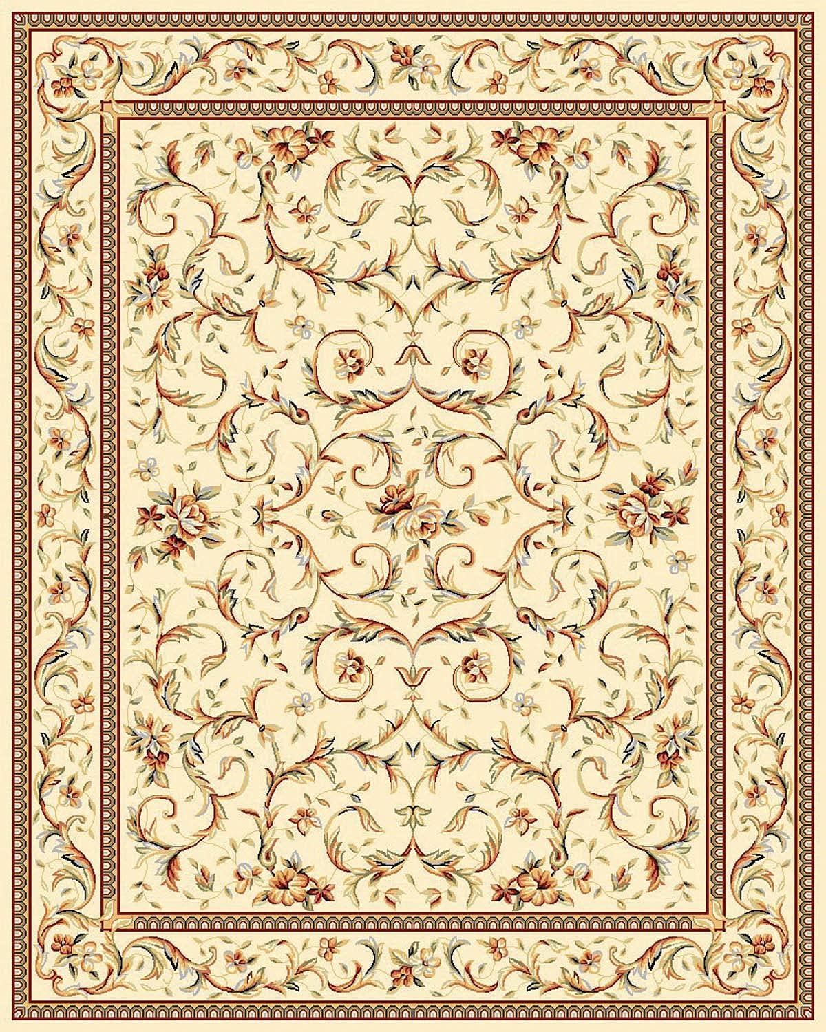 image:imageSAFAVIEH Lyndhurst Collection Area Rug 53 x 76 Ivory amp Ivory Traditional Oriental Scroll Design NonShedding amp Easy Care Ideal for High Traffic Areas in Living Room Bedroom LNH322AIvory