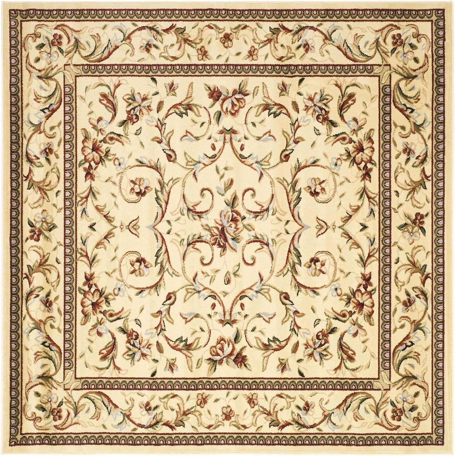 image:imageSAFAVIEH Lyndhurst Collection Area Rug 53 x 76 Ivory amp Ivory Traditional Oriental Scroll Design NonShedding amp Easy Care Ideal for High Traffic Areas in Living Room Bedroom LNH322AIvory
