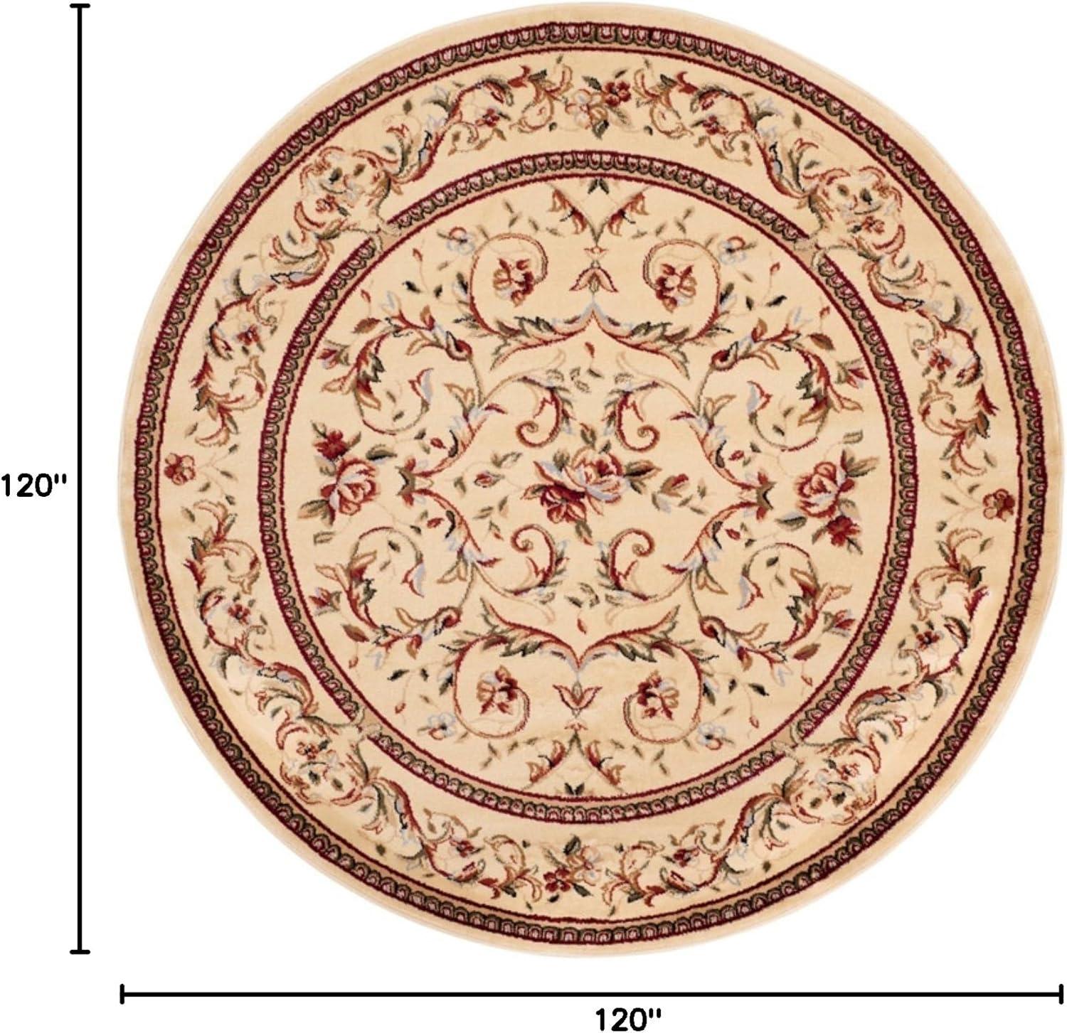 image:imageSAFAVIEH Lyndhurst Collection Area Rug 53 x 76 Ivory amp Ivory Traditional Oriental Scroll Design NonShedding amp Easy Care Ideal for High Traffic Areas in Living Room Bedroom LNH322AIvory