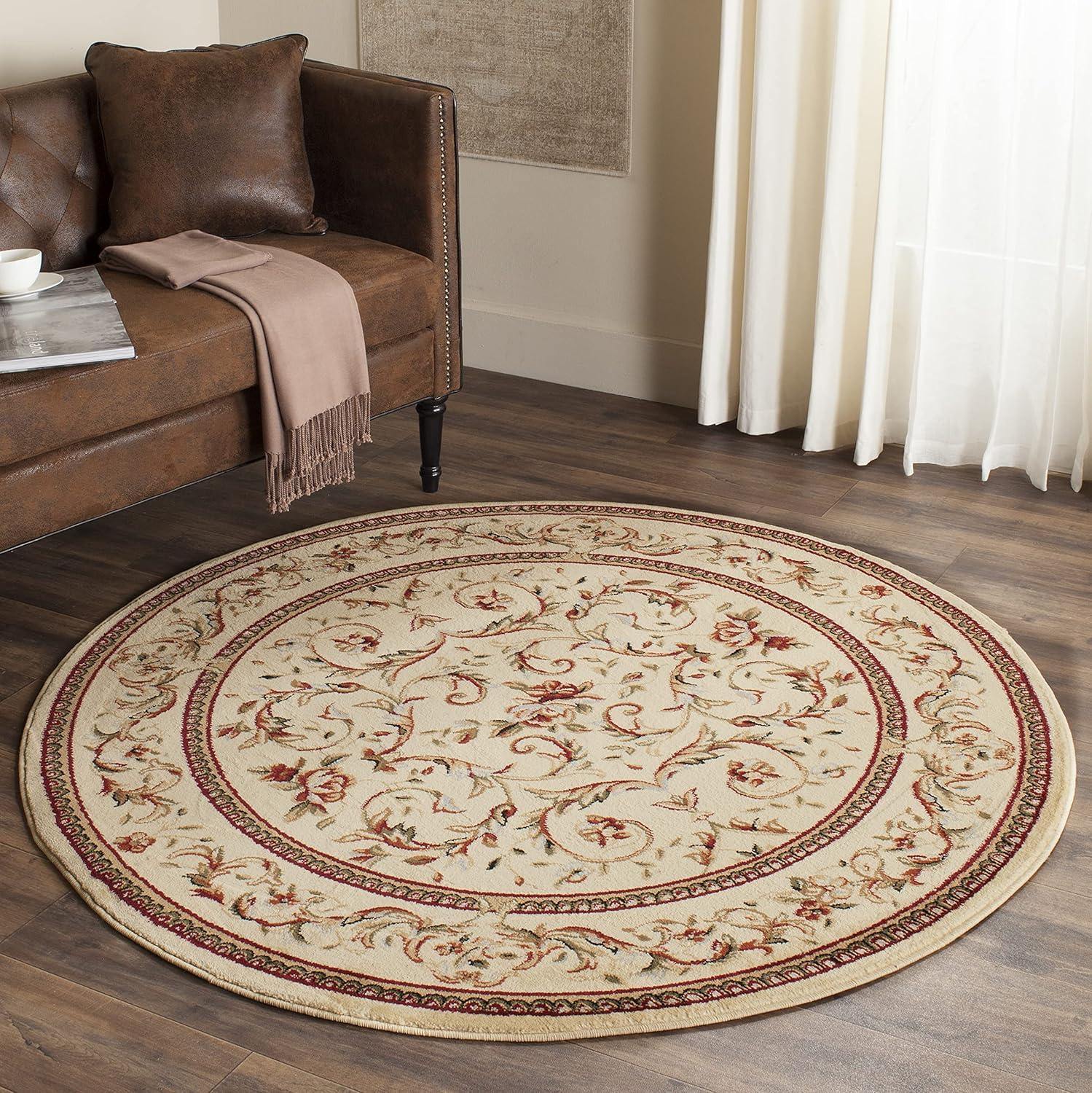 image:imageSAFAVIEH Lyndhurst Collection Area Rug 53 x 76 Ivory amp Ivory Traditional Oriental Scroll Design NonShedding amp Easy Care Ideal for High Traffic Areas in Living Room Bedroom LNH322AIvory