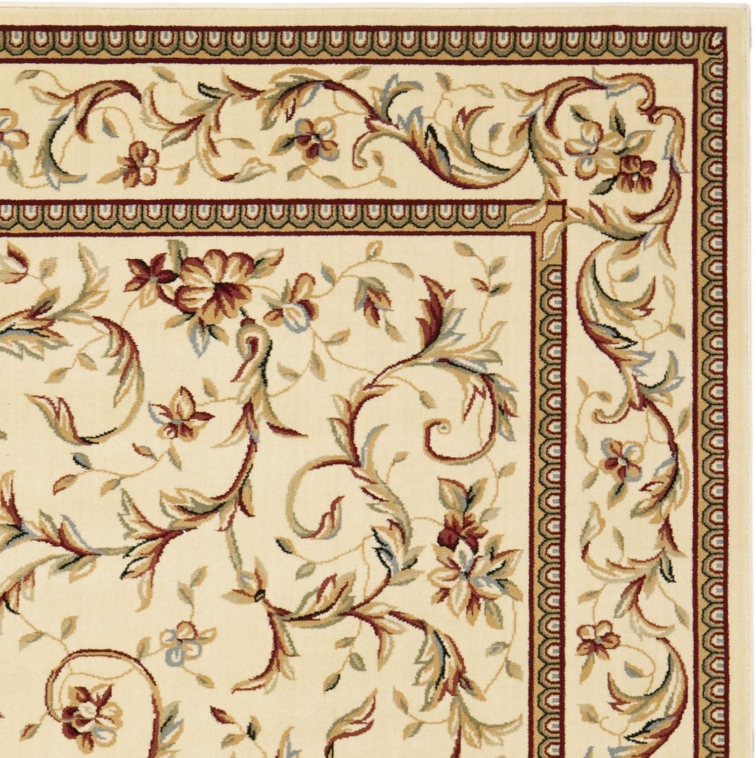 image:imageSAFAVIEH Lyndhurst Collection Area Rug 53 x 76 Ivory amp Ivory Traditional Oriental Scroll Design NonShedding amp Easy Care Ideal for High Traffic Areas in Living Room Bedroom LNH322AIvory