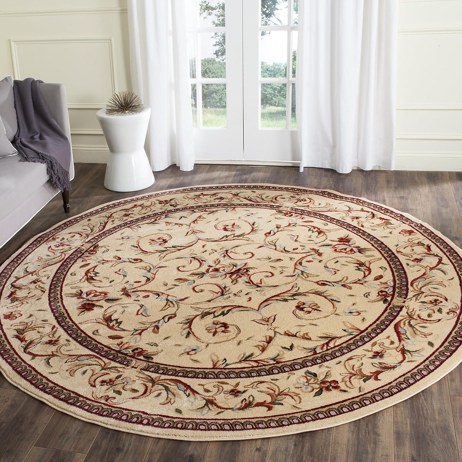 image:imageSAFAVIEH Lyndhurst Collection Area Rug 53 x 76 Ivory amp Ivory Traditional Oriental Scroll Design NonShedding amp Easy Care Ideal for High Traffic Areas in Living Room Bedroom LNH322AIvory