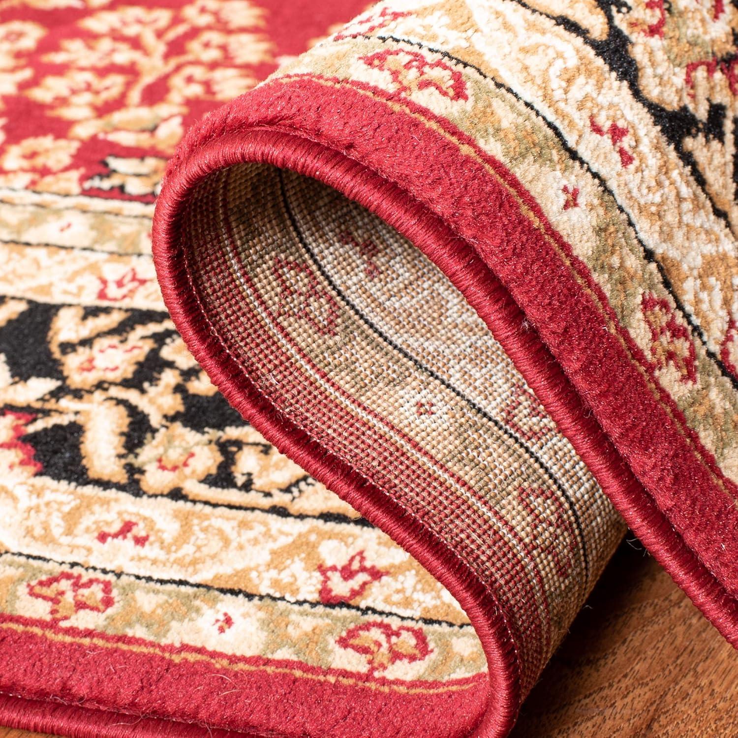 image:imageSAFAVIEH Lyndhurst Collection Area Rug 53 x 76 Red amp Black Traditional Oriental Design NonShedding amp Easy Care Ideal for High Traffic Areas in Living Room Bedroom LNH214ARed Black