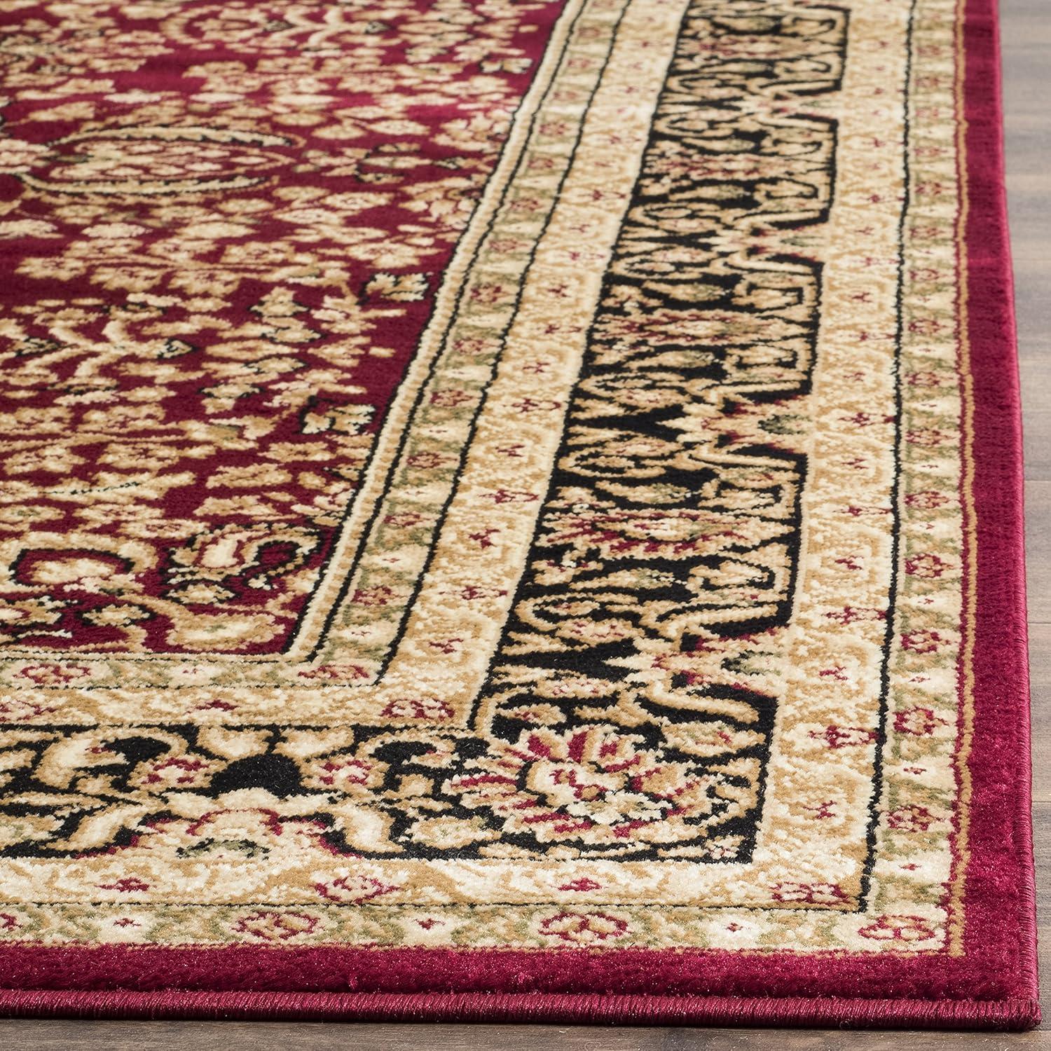 image:imageSAFAVIEH Lyndhurst Collection Area Rug 53 x 76 Red amp Black Traditional Oriental Design NonShedding amp Easy Care Ideal for High Traffic Areas in Living Room Bedroom LNH214ARed Black