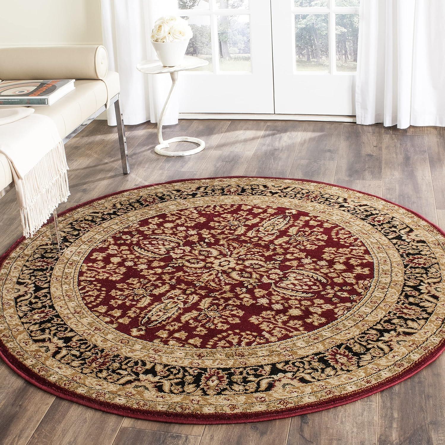 image:imageSAFAVIEH Lyndhurst Collection Area Rug 53 x 76 Red amp Black Traditional Oriental Design NonShedding amp Easy Care Ideal for High Traffic Areas in Living Room Bedroom LNH214ARed Black