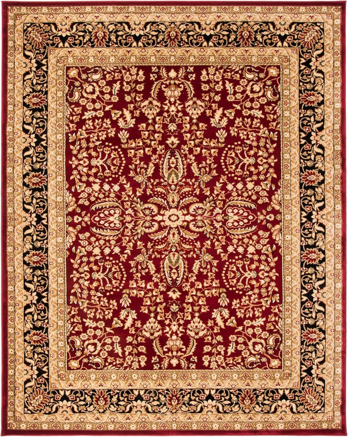 image:imageSAFAVIEH Lyndhurst Collection Area Rug 53 x 76 Red amp Black Traditional Oriental Design NonShedding amp Easy Care Ideal for High Traffic Areas in Living Room Bedroom LNH214ARed Black