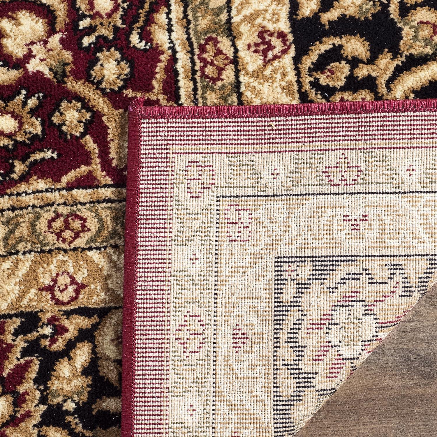 image:imageSAFAVIEH Lyndhurst Collection Area Rug 53 x 76 Red amp Black Traditional Oriental Design NonShedding amp Easy Care Ideal for High Traffic Areas in Living Room Bedroom LNH214ARed Black