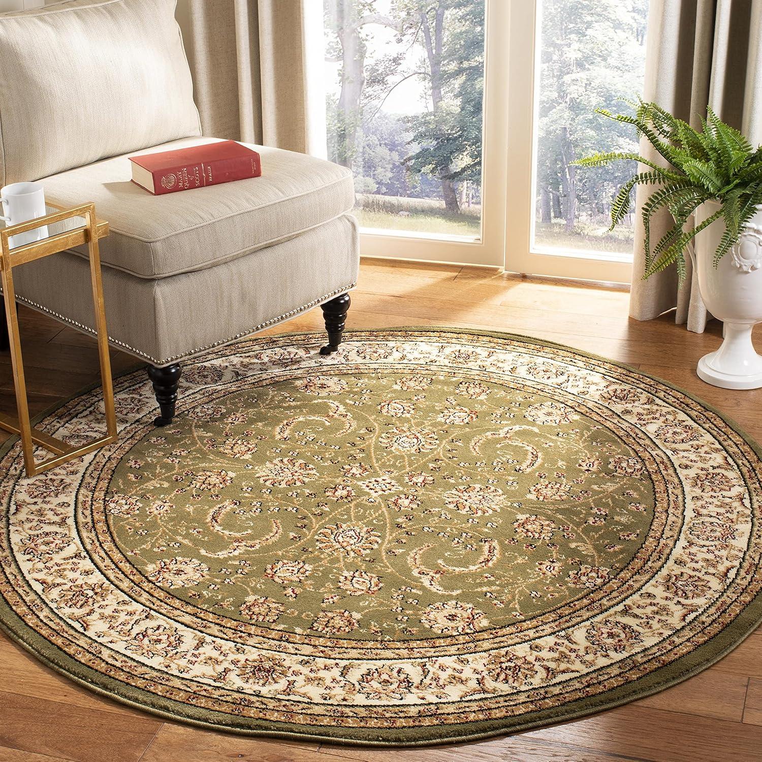image:imageSAFAVIEH Lyndhurst Collection Area Rug 53 x 76 Sage amp Ivory Traditional Oriental Design NonShedding amp Easy Care Ideal for High Traffic Areas in Living Room Bedroom LNH219BSageIvory
