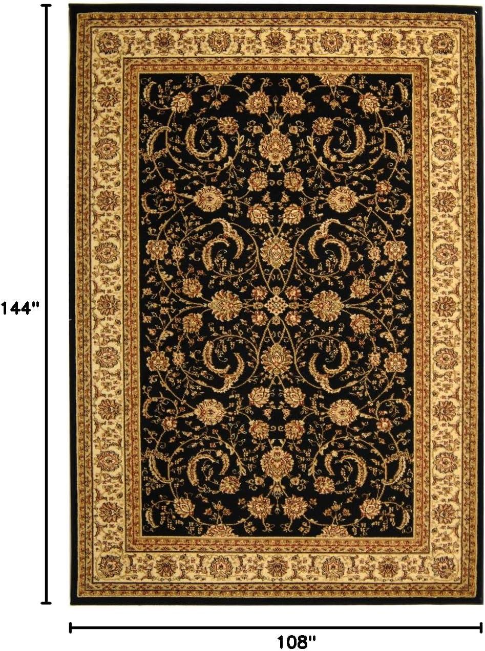 image:imageSAFAVIEH Lyndhurst Collection Area Rug 53 x 76 Sage amp Ivory Traditional Oriental Design NonShedding amp Easy Care Ideal for High Traffic Areas in Living Room Bedroom LNH219BBlackIvory