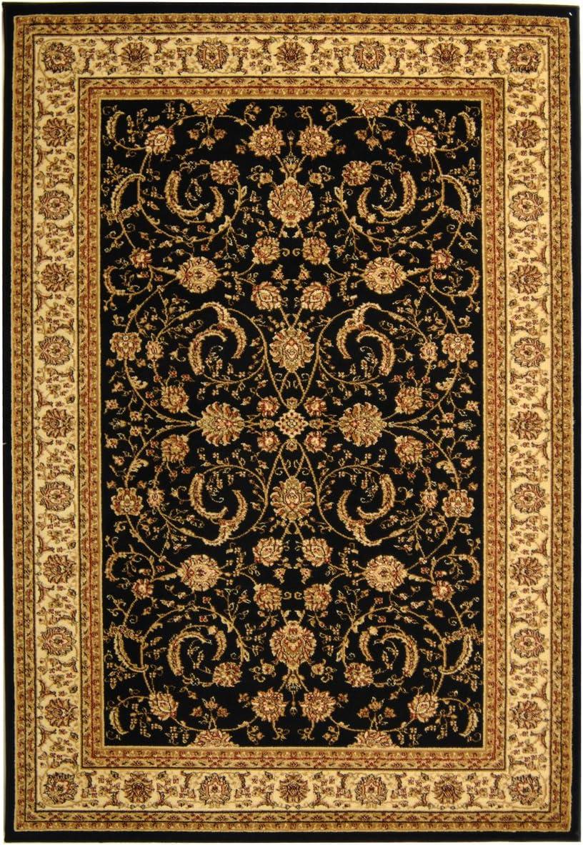 image:imageSAFAVIEH Lyndhurst Collection Area Rug 53 x 76 Sage amp Ivory Traditional Oriental Design NonShedding amp Easy Care Ideal for High Traffic Areas in Living Room Bedroom LNH219BBlackIvory