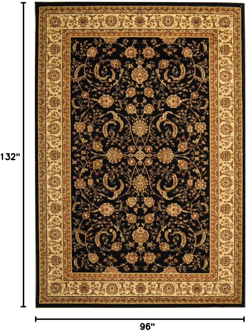 image:imageSAFAVIEH Lyndhurst Collection Area Rug 53 x 76 Sage amp Ivory Traditional Oriental Design NonShedding amp Easy Care Ideal for High Traffic Areas in Living Room Bedroom LNH219BBlackIvory