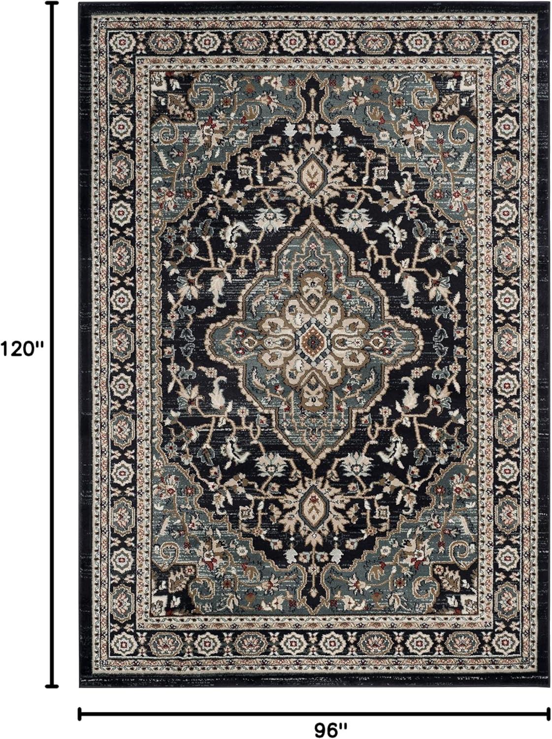 image:imageSAFAVIEH Lyndhurst Collection Area Rug 8 x 10 Cream amp Beige Traditional Oriental Design NonShedding amp Easy Care Ideal for High Traffic Areas in Living Room Bedroom LNH338BAnthraciteTeal