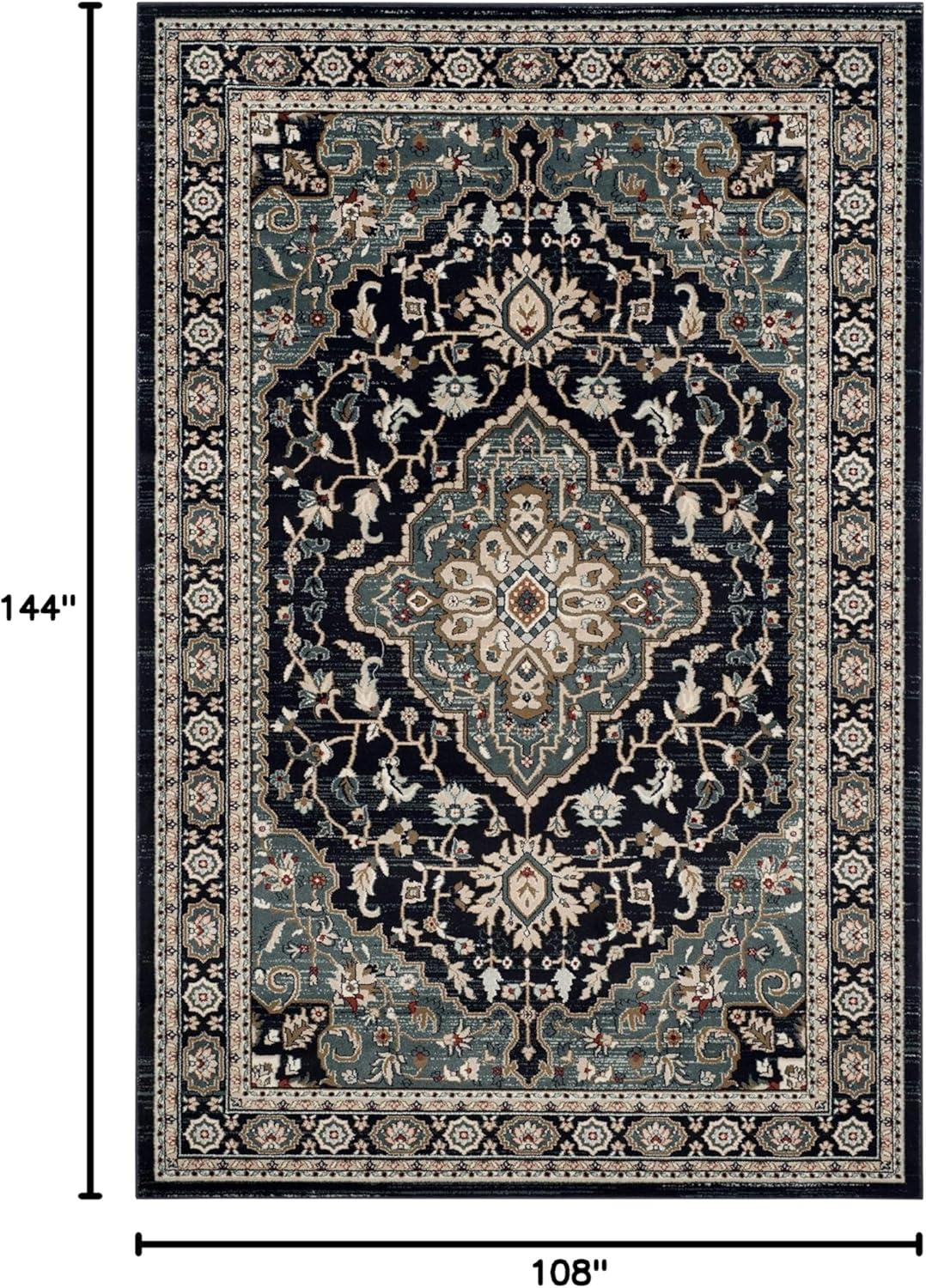 image:imageSAFAVIEH Lyndhurst Collection Area Rug 8 x 10 Cream amp Beige Traditional Oriental Design NonShedding amp Easy Care Ideal for High Traffic Areas in Living Room Bedroom LNH338BAnthraciteTeal
