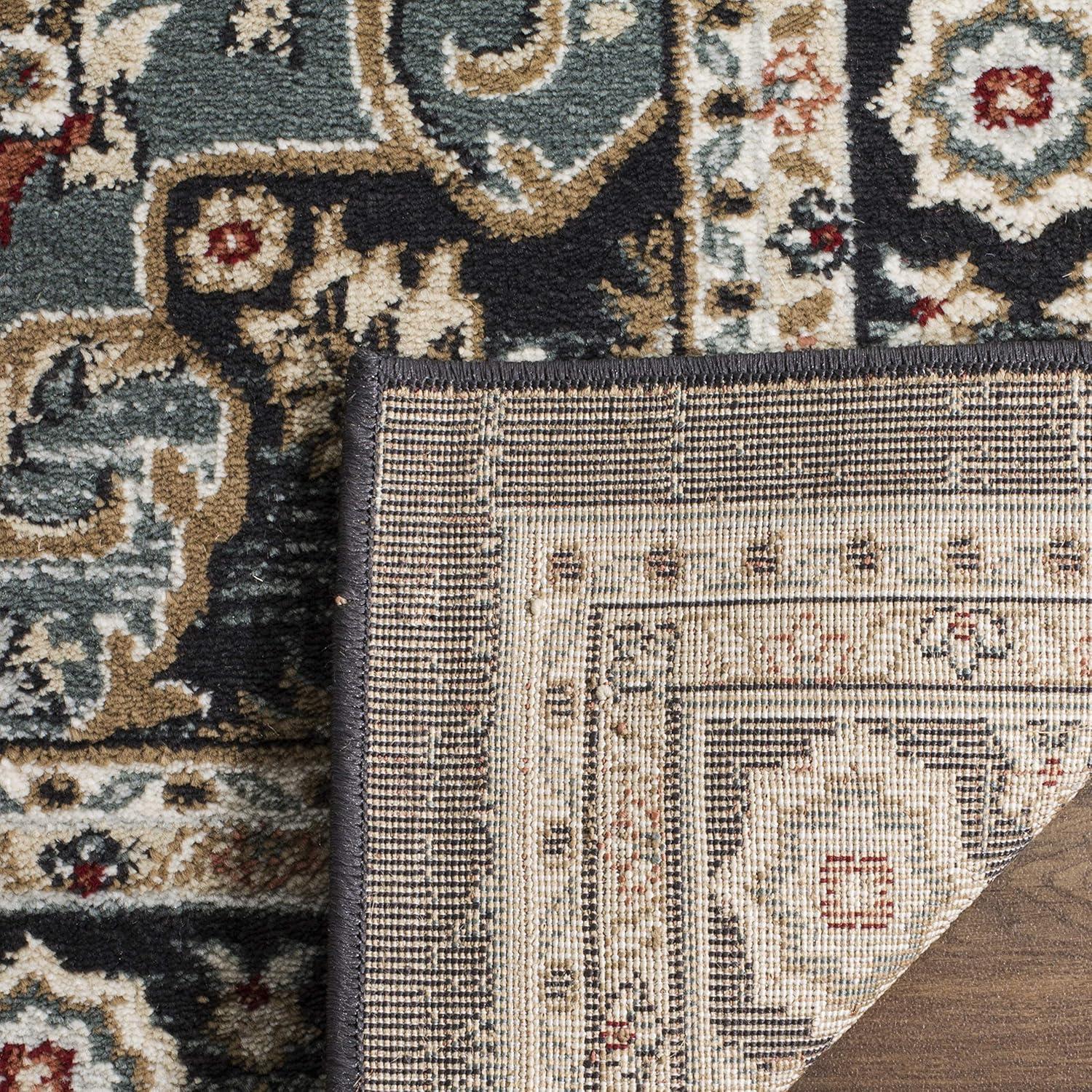 image:imageSAFAVIEH Lyndhurst Collection Area Rug 8 x 10 Cream amp Beige Traditional Oriental Design NonShedding amp Easy Care Ideal for High Traffic Areas in Living Room Bedroom LNH338BAnthraciteTeal