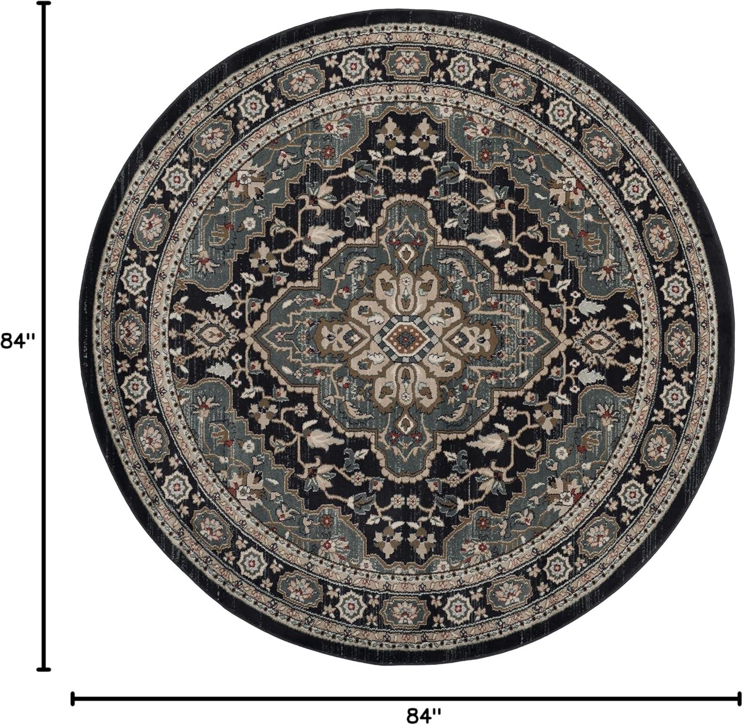 image:imageSAFAVIEH Lyndhurst Collection Area Rug 8 x 10 Cream amp Beige Traditional Oriental Design NonShedding amp Easy Care Ideal for High Traffic Areas in Living Room Bedroom LNH338BAnthraciteTeal