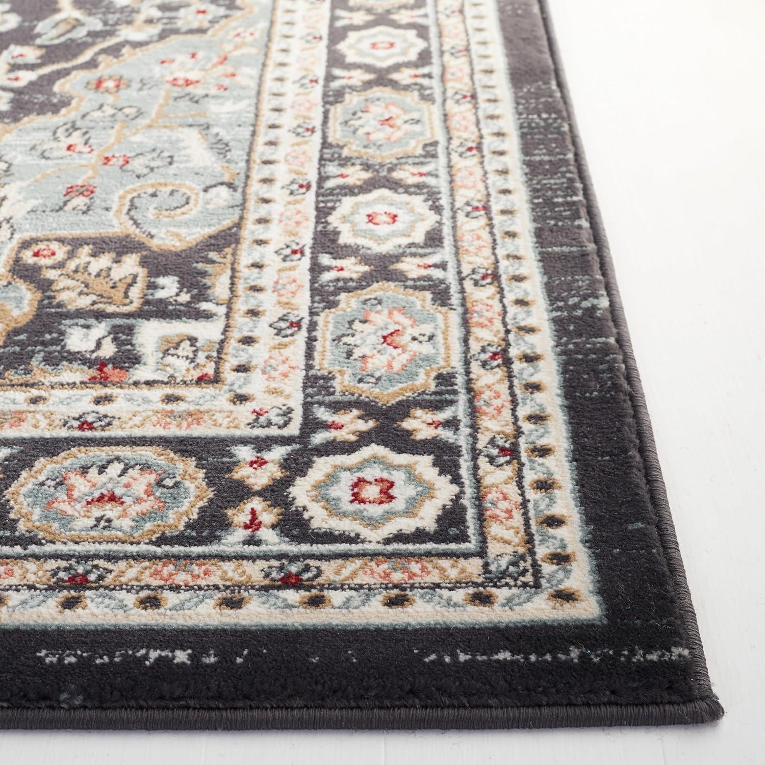 image:imageSAFAVIEH Lyndhurst Collection Area Rug 8 x 10 Cream amp Beige Traditional Oriental Design NonShedding amp Easy Care Ideal for High Traffic Areas in Living Room Bedroom LNH338BAnthraciteTeal