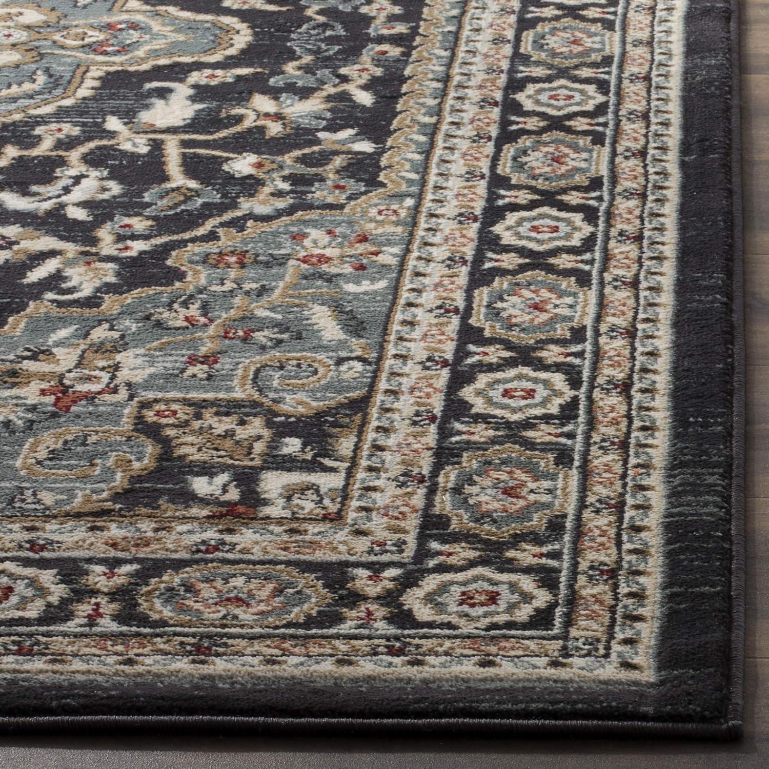 image:imageSAFAVIEH Lyndhurst Collection Area Rug 8 x 10 Cream amp Beige Traditional Oriental Design NonShedding amp Easy Care Ideal for High Traffic Areas in Living Room Bedroom LNH338BAnthraciteTeal