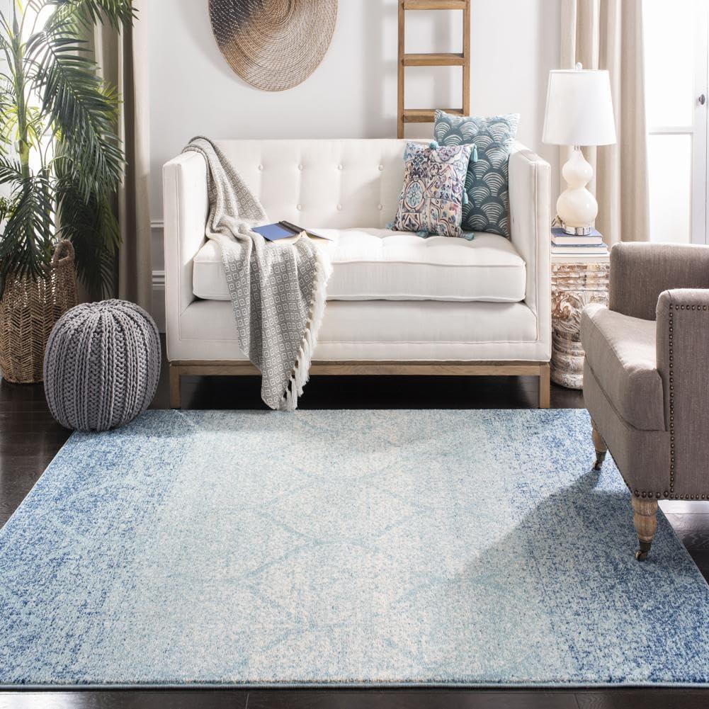 image:imageSAFAVIEH Madison Collection Area Rug 53 x 76 Cream amp Orange Modern Abstract Design NonShedding amp Easy Care Ideal for High Traffic Areas in Living Room Bedroom MAD478BGreenRust