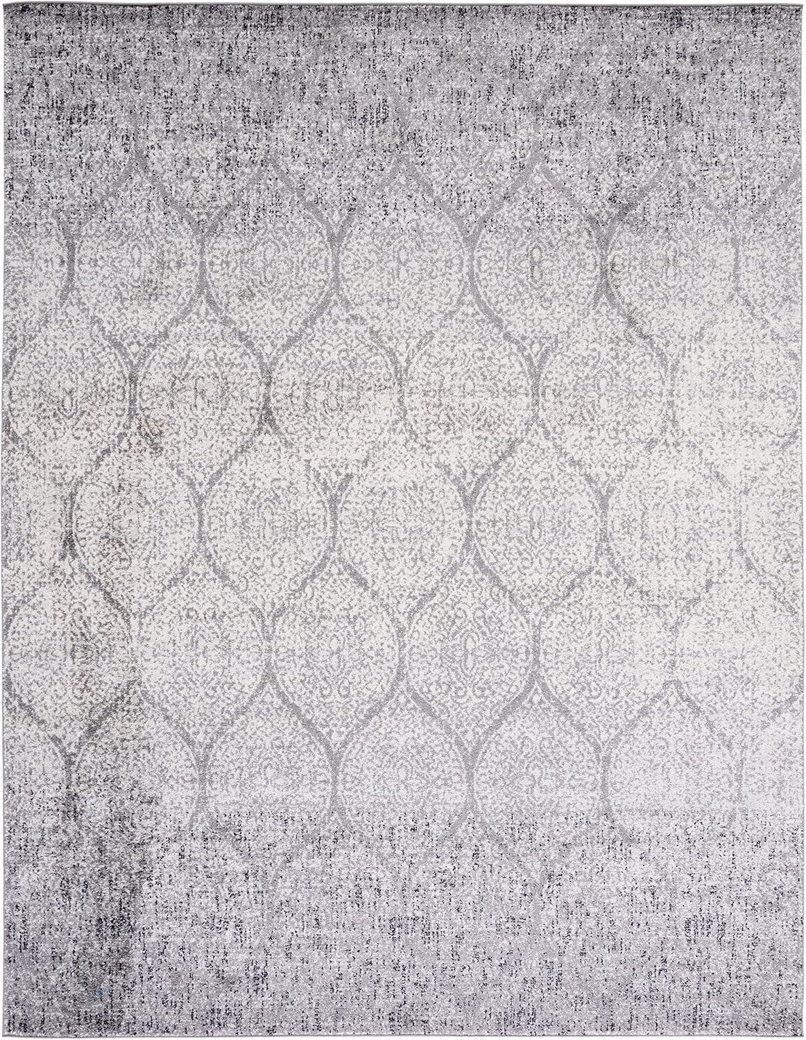 image:imageSAFAVIEH Madison Collection Area Rug 53 x 76 Creme amp Yellow Glam Ogee Trellis Distressed Design NonShedding amp Easy Care Ideal for High Traffic Areas in Living Room Bedroom MAD604CGreyIvory