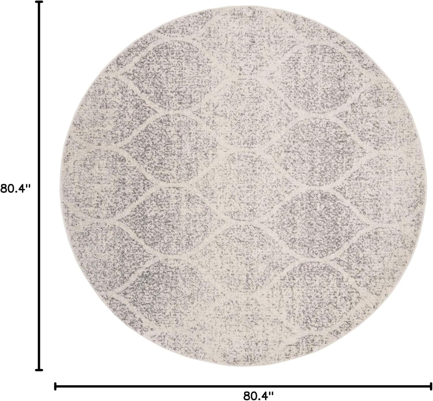image:imageSAFAVIEH Madison Collection Area Rug 53 x 76 Creme amp Yellow Glam Ogee Trellis Distressed Design NonShedding amp Easy Care Ideal for High Traffic Areas in Living Room Bedroom MAD604CIvorySilver