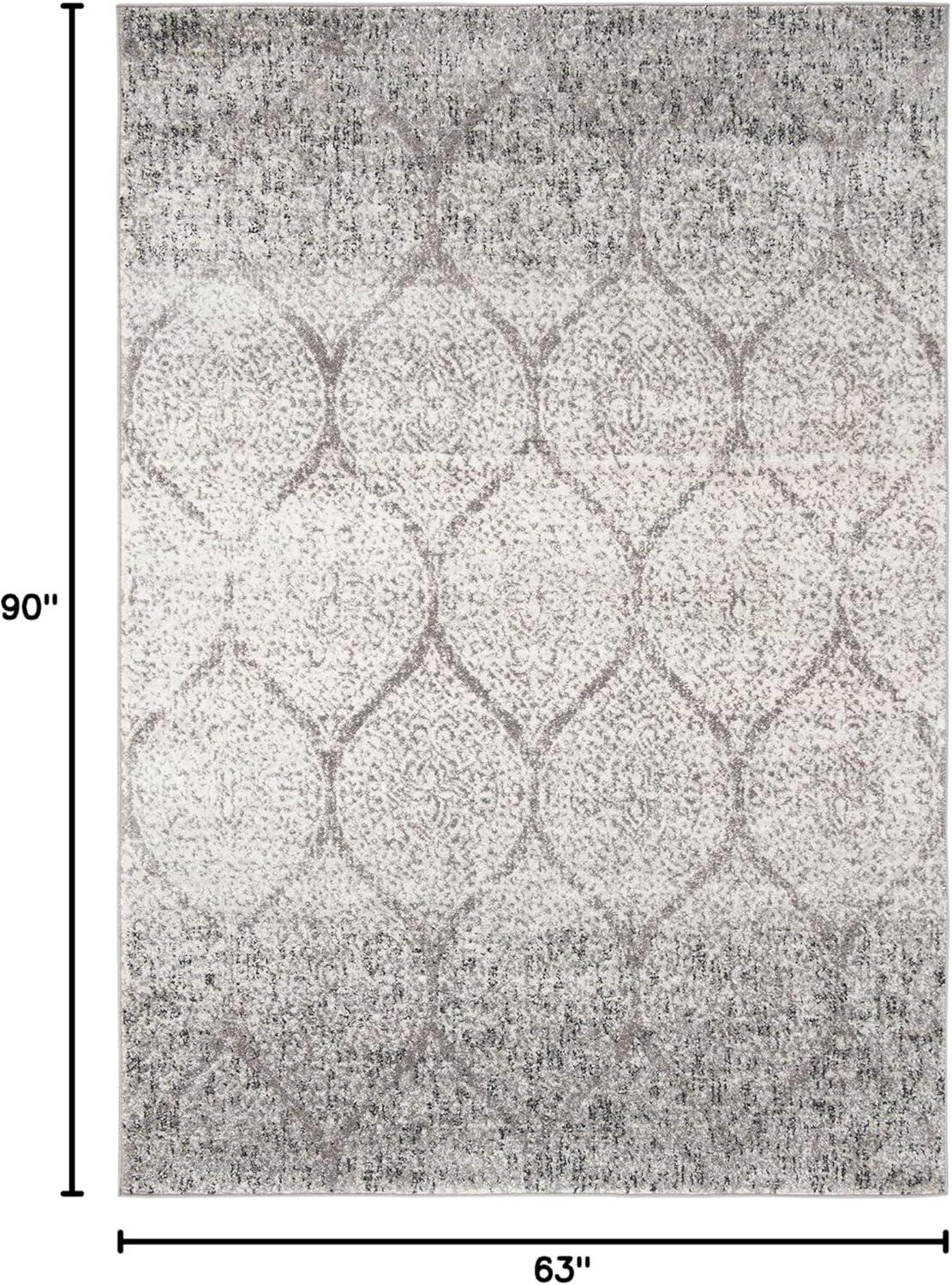 image:imageSAFAVIEH Madison Collection Area Rug 53 x 76 Creme amp Yellow Glam Ogee Trellis Distressed Design NonShedding amp Easy Care Ideal for High Traffic Areas in Living Room Bedroom MAD604CGreyIvory