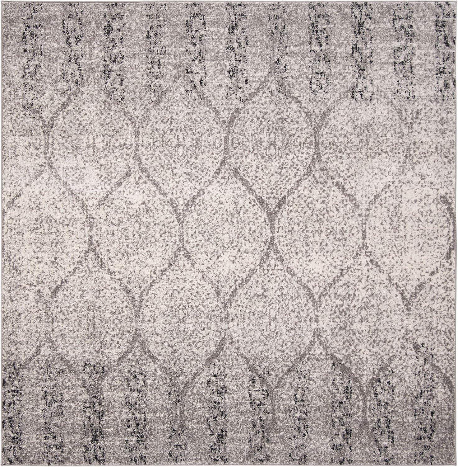image:imageSAFAVIEH Madison Collection Area Rug 53 x 76 Creme amp Yellow Glam Ogee Trellis Distressed Design NonShedding amp Easy Care Ideal for High Traffic Areas in Living Room Bedroom MAD604CGreyIvory