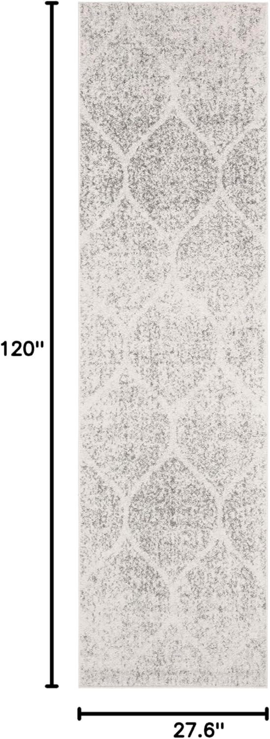 image:imageSAFAVIEH Madison Collection Area Rug 53 x 76 Creme amp Yellow Glam Ogee Trellis Distressed Design NonShedding amp Easy Care Ideal for High Traffic Areas in Living Room Bedroom MAD604CIvorySilver