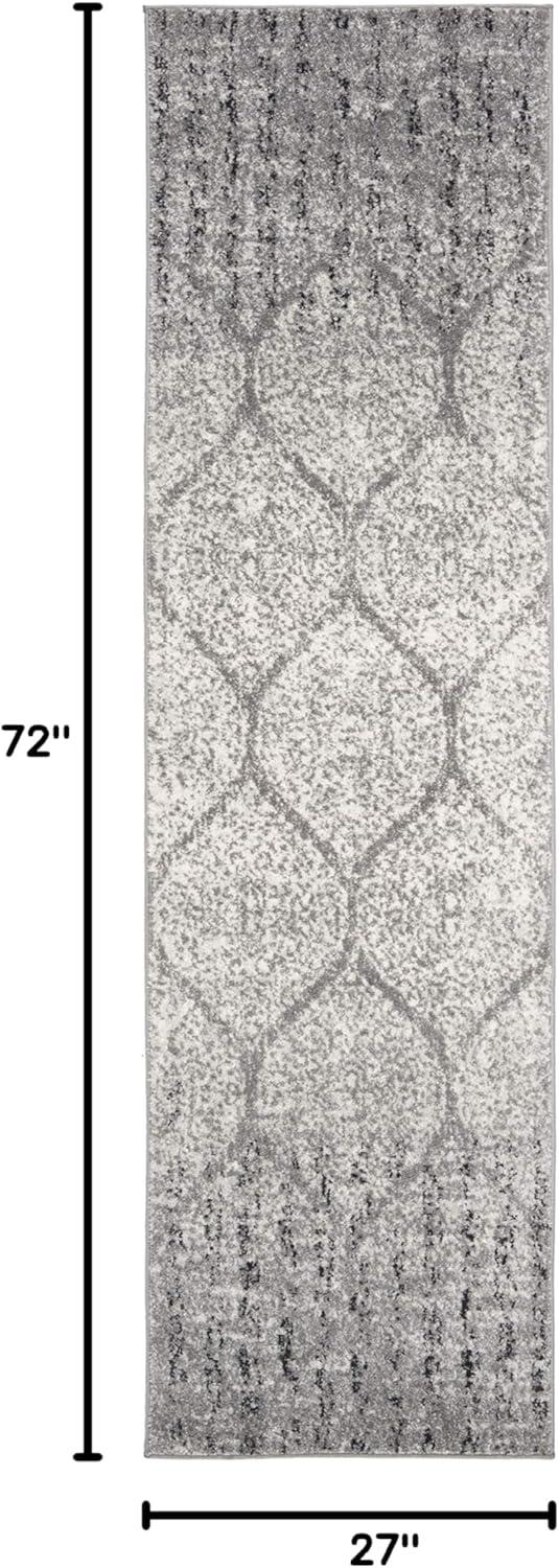 image:imageSAFAVIEH Madison Collection Area Rug 53 x 76 Creme amp Yellow Glam Ogee Trellis Distressed Design NonShedding amp Easy Care Ideal for High Traffic Areas in Living Room Bedroom MAD604CGreyIvory