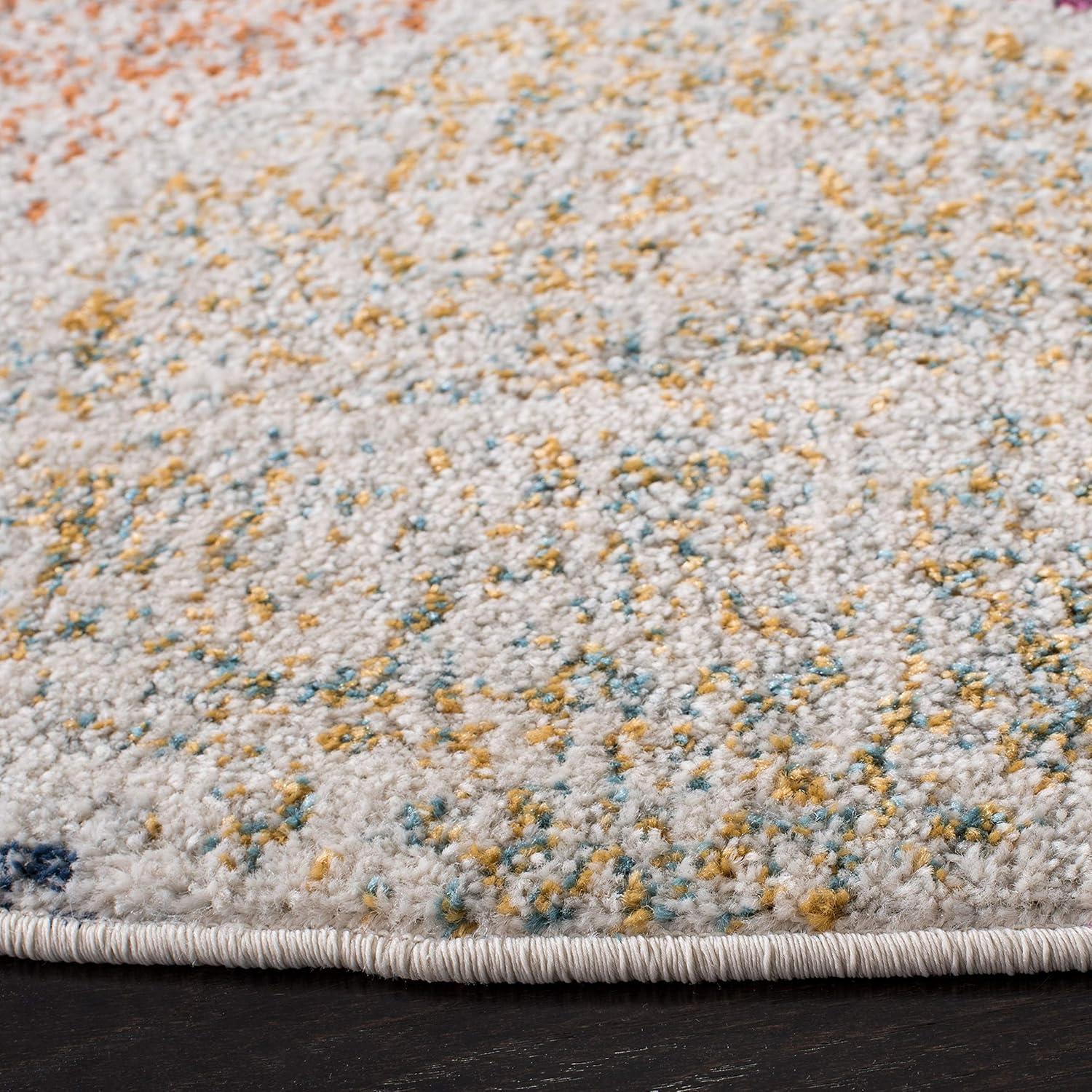 image:imageSAFAVIEH Madison Collection Area Rug 53 x 76 Creme amp Yellow Glam Ogee Trellis Distressed Design NonShedding amp Easy Care Ideal for High Traffic Areas in Living Room Bedroom MAD604CCremeYellow