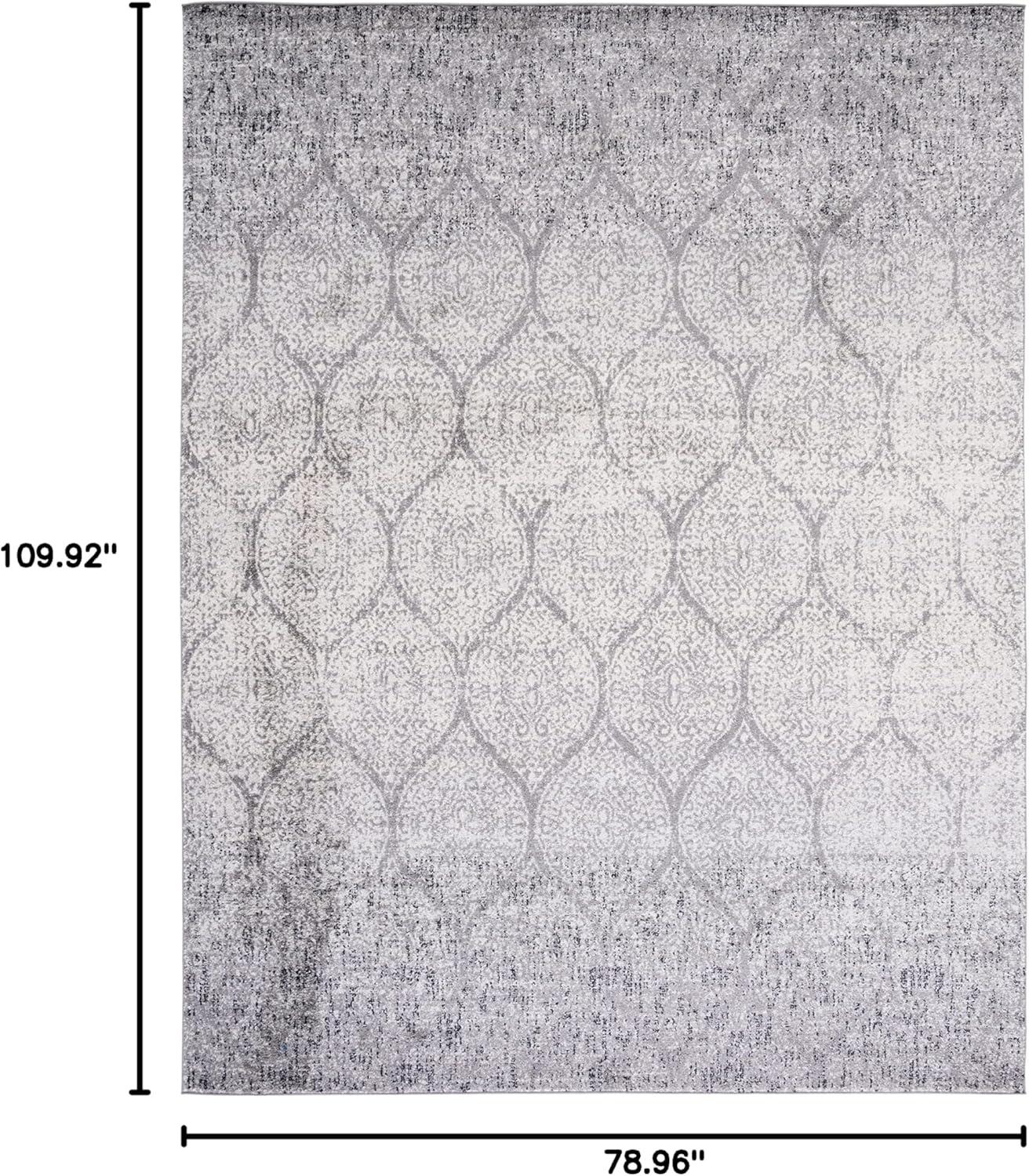 image:imageSAFAVIEH Madison Collection Area Rug 53 x 76 Creme amp Yellow Glam Ogee Trellis Distressed Design NonShedding amp Easy Care Ideal for High Traffic Areas in Living Room Bedroom MAD604CGreyIvory