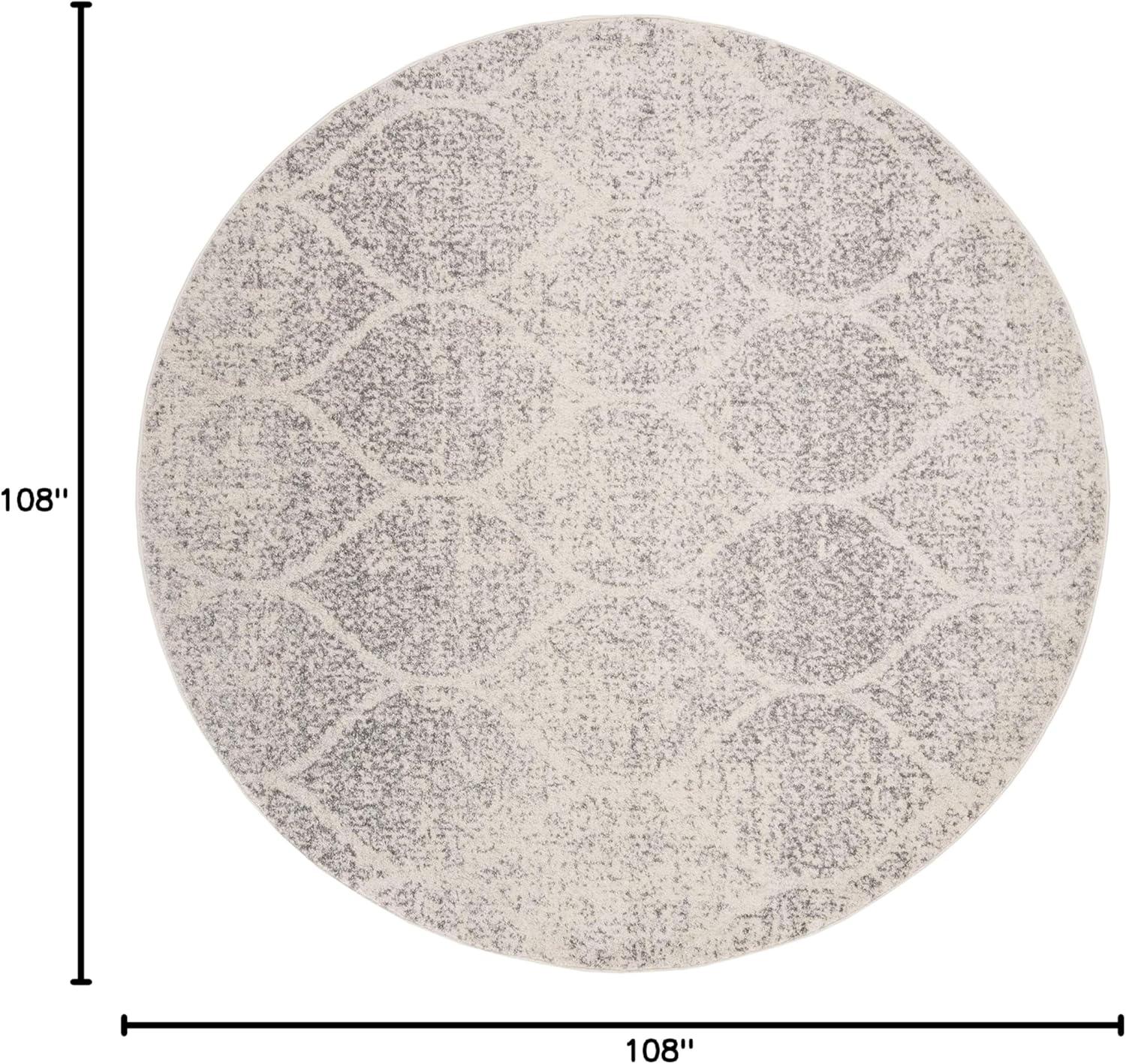 image:imageSAFAVIEH Madison Collection Area Rug 53 x 76 Creme amp Yellow Glam Ogee Trellis Distressed Design NonShedding amp Easy Care Ideal for High Traffic Areas in Living Room Bedroom MAD604CIvorySilver