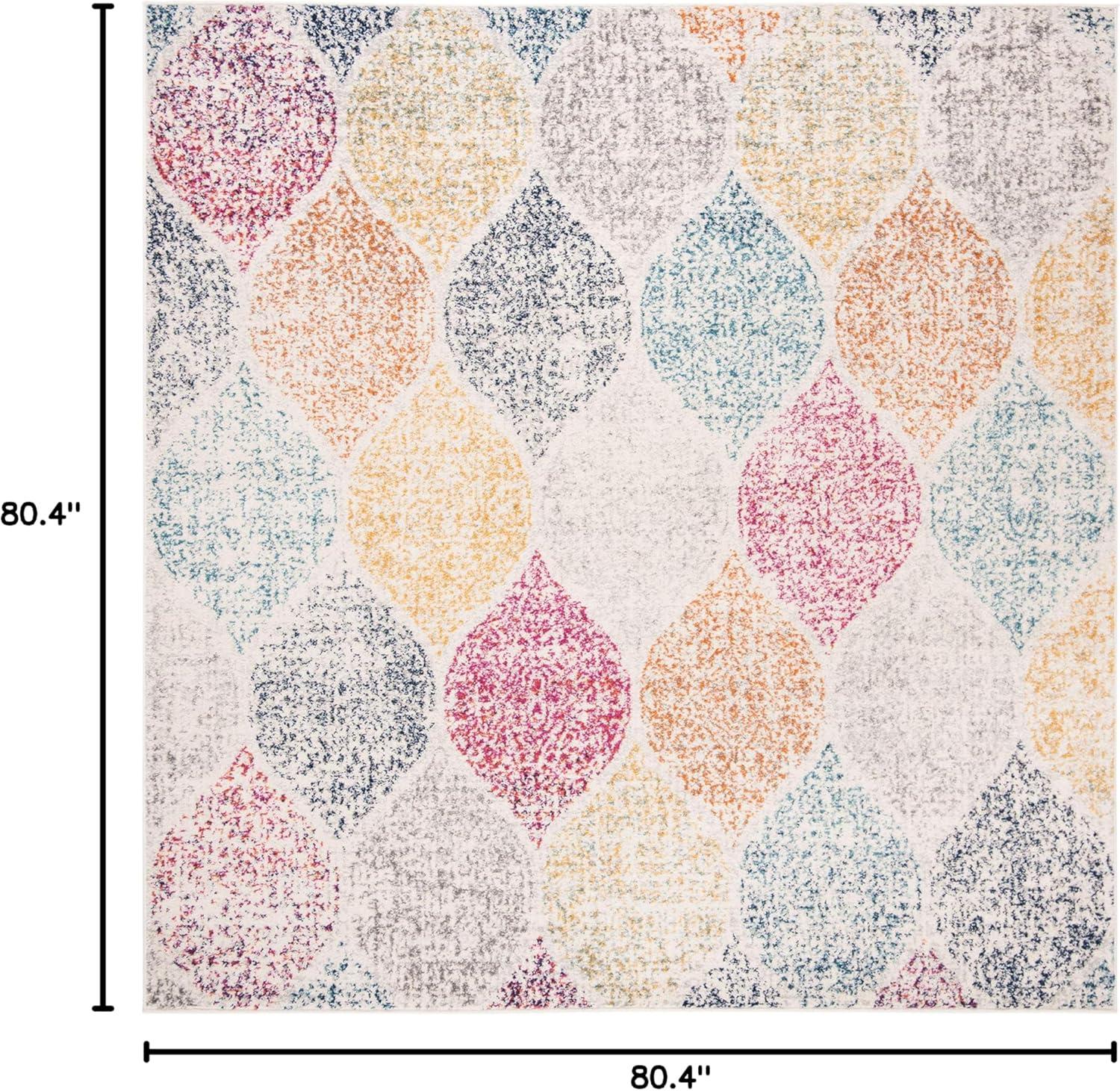 image:imageSAFAVIEH Madison Collection Area Rug 53 x 76 Creme amp Yellow Glam Ogee Trellis Distressed Design NonShedding amp Easy Care Ideal for High Traffic Areas in Living Room Bedroom MAD604CCremeYellow