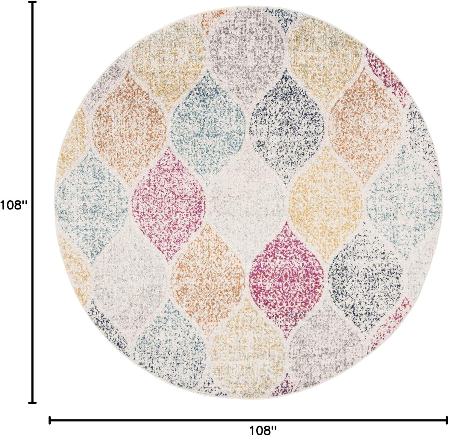 image:imageSAFAVIEH Madison Collection Area Rug 53 x 76 Creme amp Yellow Glam Ogee Trellis Distressed Design NonShedding amp Easy Care Ideal for High Traffic Areas in Living Room Bedroom MAD604CCremeYellow