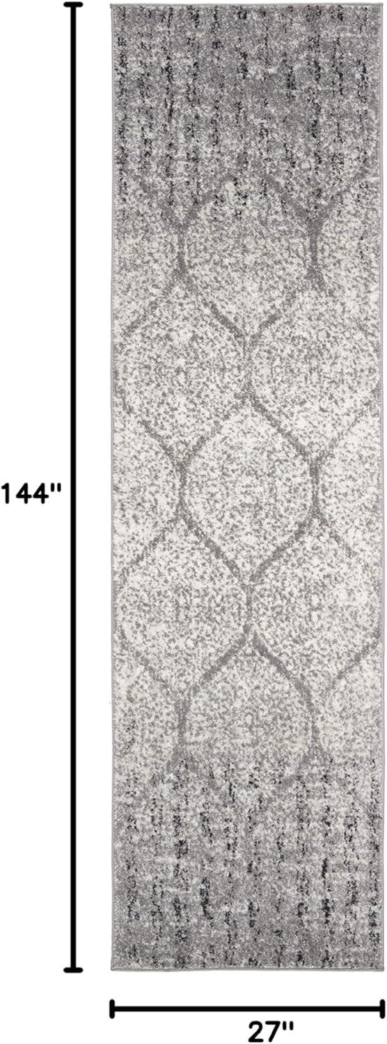 image:imageSAFAVIEH Madison Collection Area Rug 53 x 76 Creme amp Yellow Glam Ogee Trellis Distressed Design NonShedding amp Easy Care Ideal for High Traffic Areas in Living Room Bedroom MAD604CGreyIvory