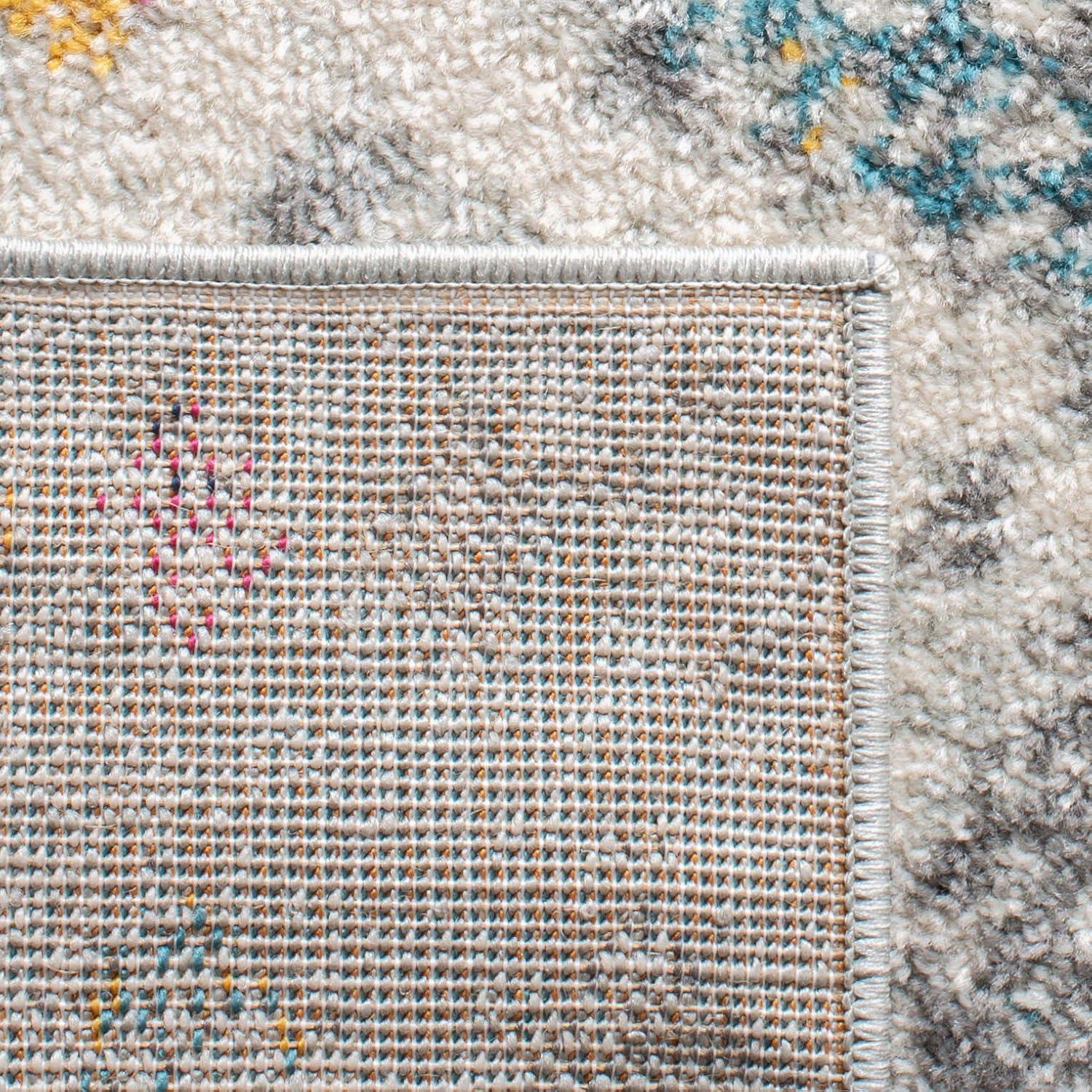image:imageSAFAVIEH Madison Collection Area Rug 53 x 76 Grey amp Gold Moroccan Boho Distressed Design NonShedding amp Easy Care Ideal for High Traffic Areas in Living Room Bedroom MAD798H