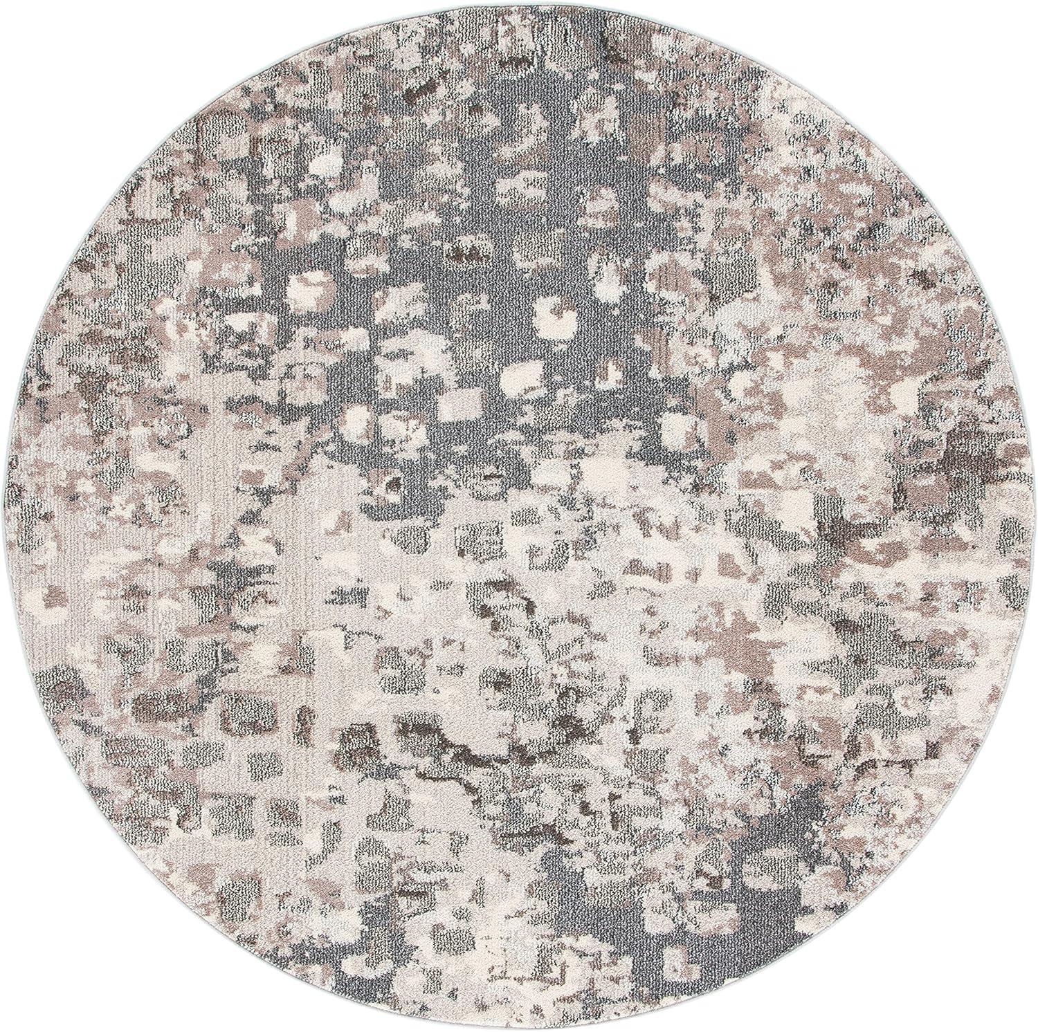 image:imageSAFAVIEH Madison Collection Area Rug 6 x 9 Grey amp Red Boho Abstract Distressed Design NonShedding amp Easy Care Ideal for High Traffic Areas in Living Room Bedroom MAD425RGreyBeige