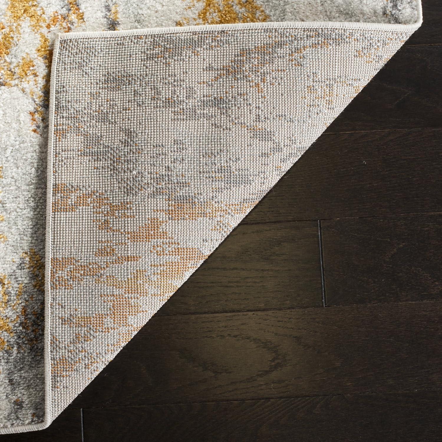 image:imageSAFAVIEH Madison Collection Area Rug 67 x 92 Cream amp Orange Boho Chic Distressed Design NonShedding amp Easy Care Ideal for High Traffic Areas in Living Room Bedroom MAD608KCreamOrange