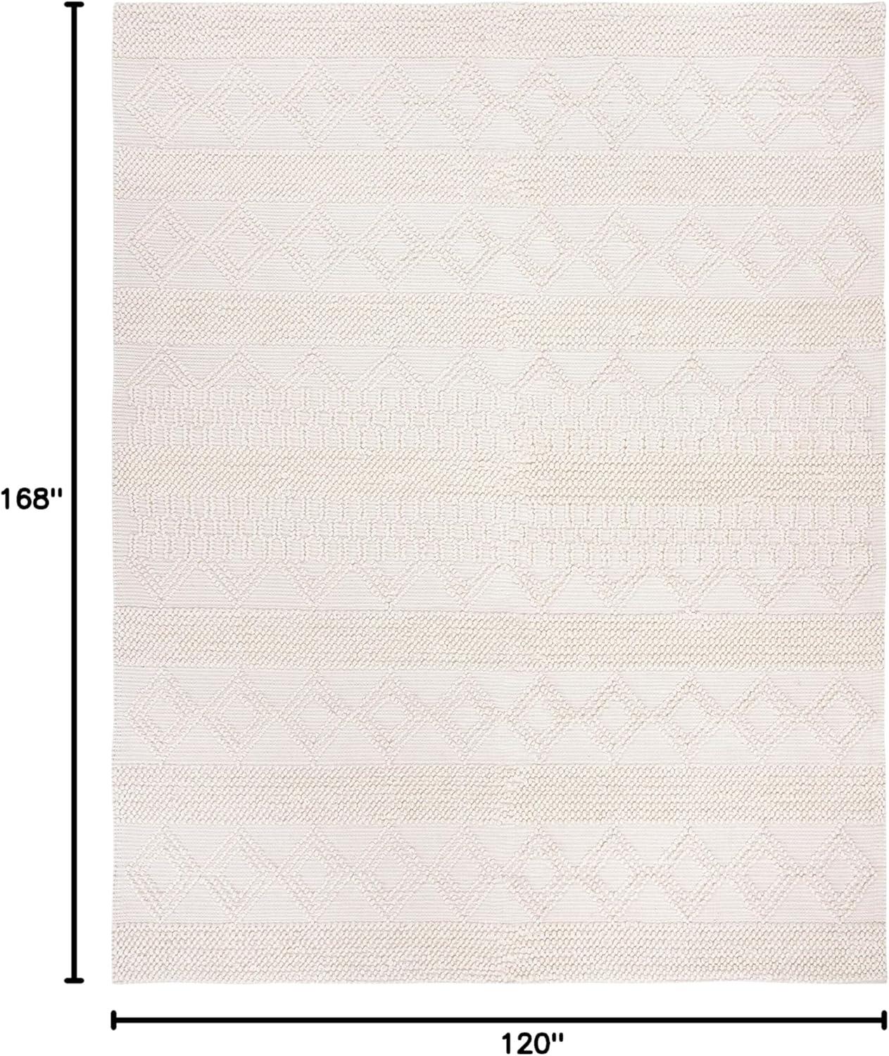 image:imageSAFAVIEH Natura Collection Accent Rug 4 x 6 Grey amp Ivory Handmade Moroccan Boho Tribal Wool amp Cotton Ideal for High Traffic Areas in Entryway Living Room Bedroom NAT102AIvory