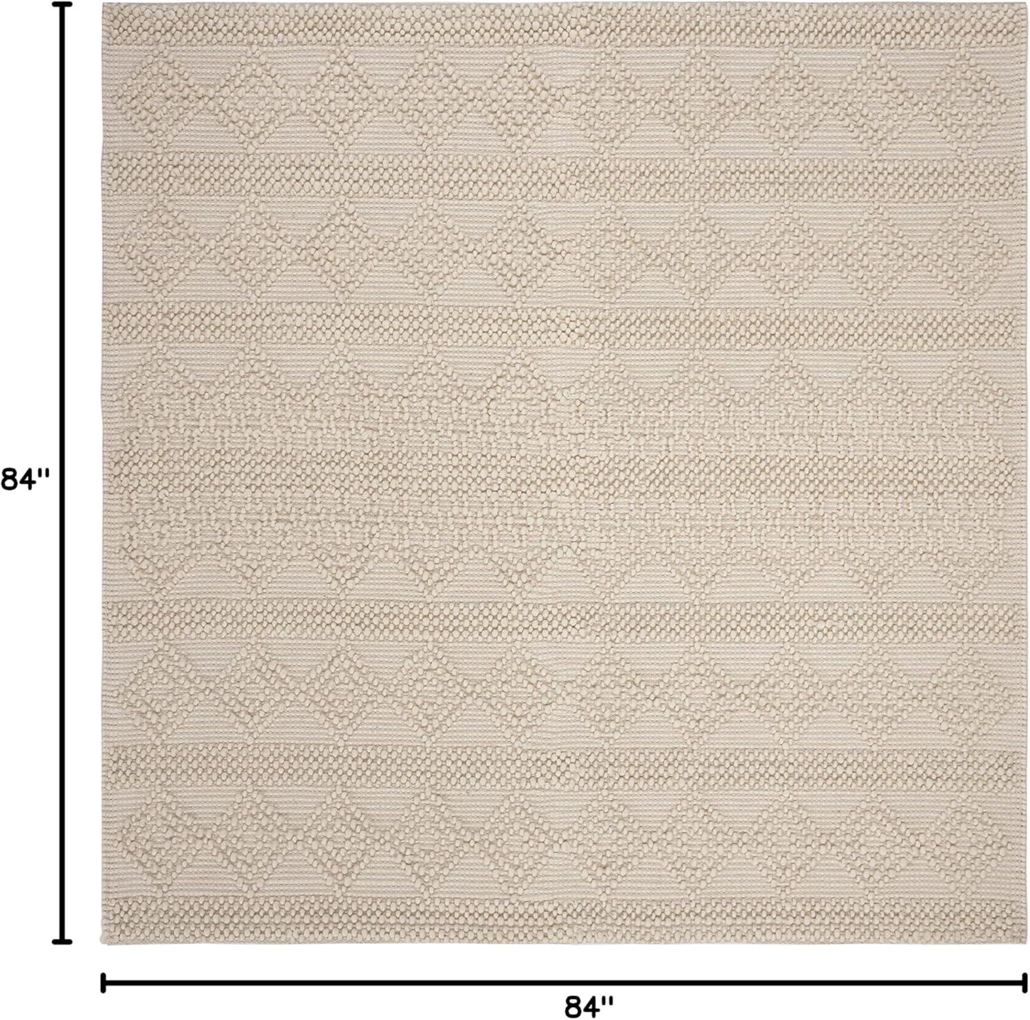 image:imageSAFAVIEH Natura Collection Accent Rug 4 x 6 Grey amp Ivory Handmade Moroccan Boho Tribal Wool amp Cotton Ideal for High Traffic Areas in Entryway Living Room Bedroom NAT102AIvory